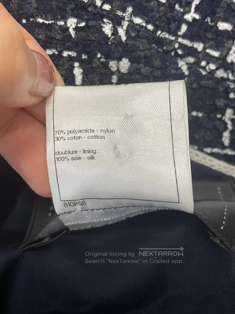 Chanel Chanel Blue and white colour-matched slanted-shoulder twee Size S / US 4 / IT 40 - 5 Thumbnail