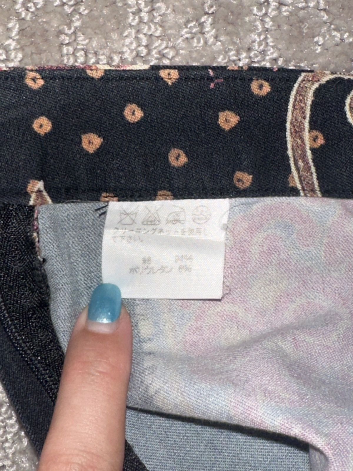 Issey Miyake × Vintage 90s Rare Issey Miyake Paisley Print Pants Size 29" - 6 Thumbnail