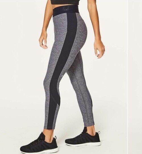 Designer Lululemon Box It Out Tight Heathered Black Size 10 Size 32" / US 10 / IT 46 - 1 Thumbnail