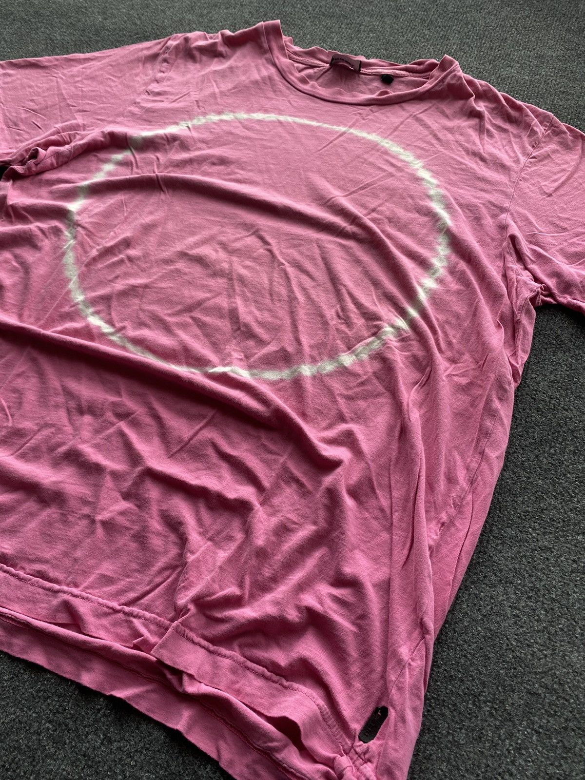 Diesel 🔥Opium Punk Diesel Pink Circle Logo Faded goth emo tee L Size US L / EU 52-54 / 3 - 2 Thumbnail