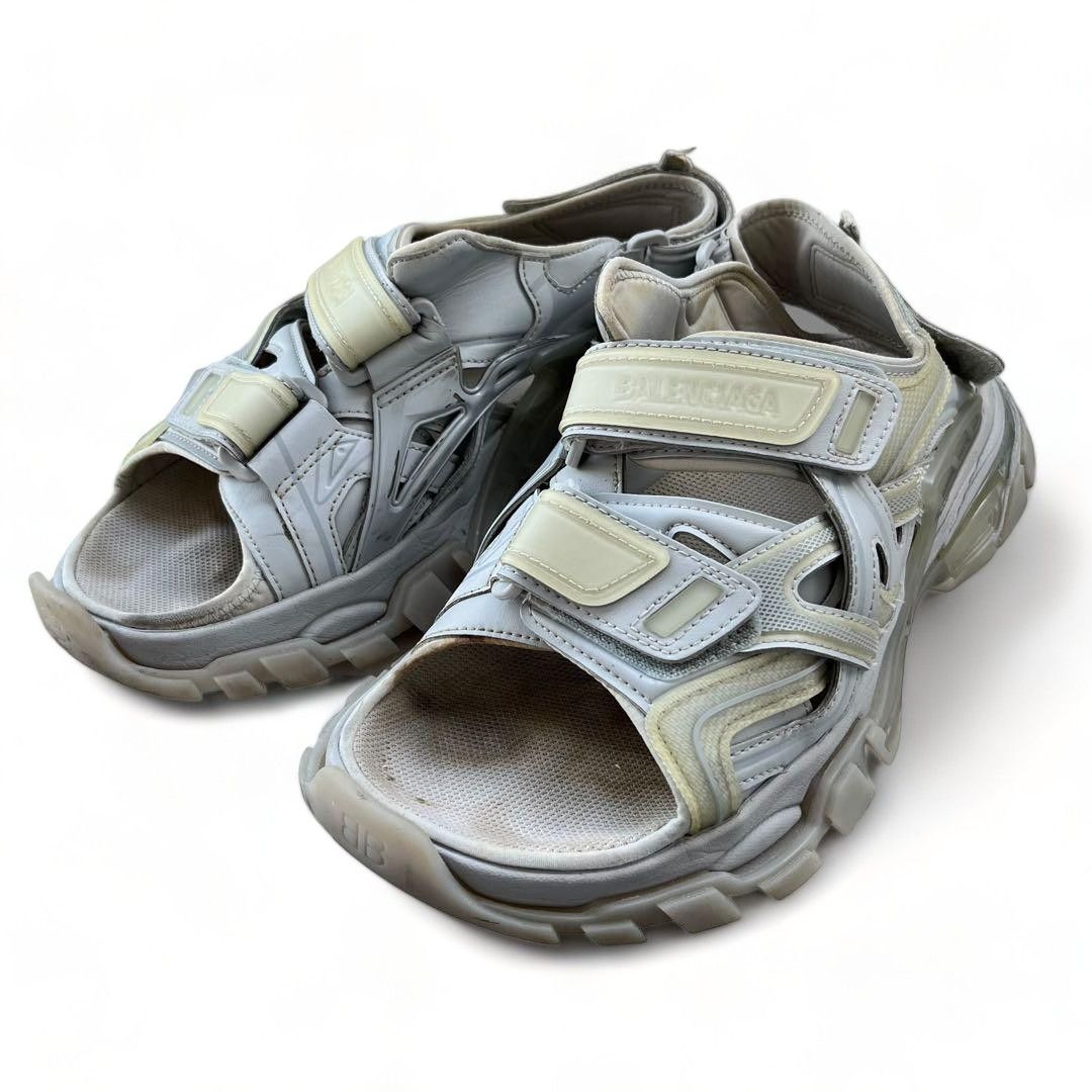 image of Balenciaga - 41 Track Sandals Slides 27Cm in White, Men's (Size 8)