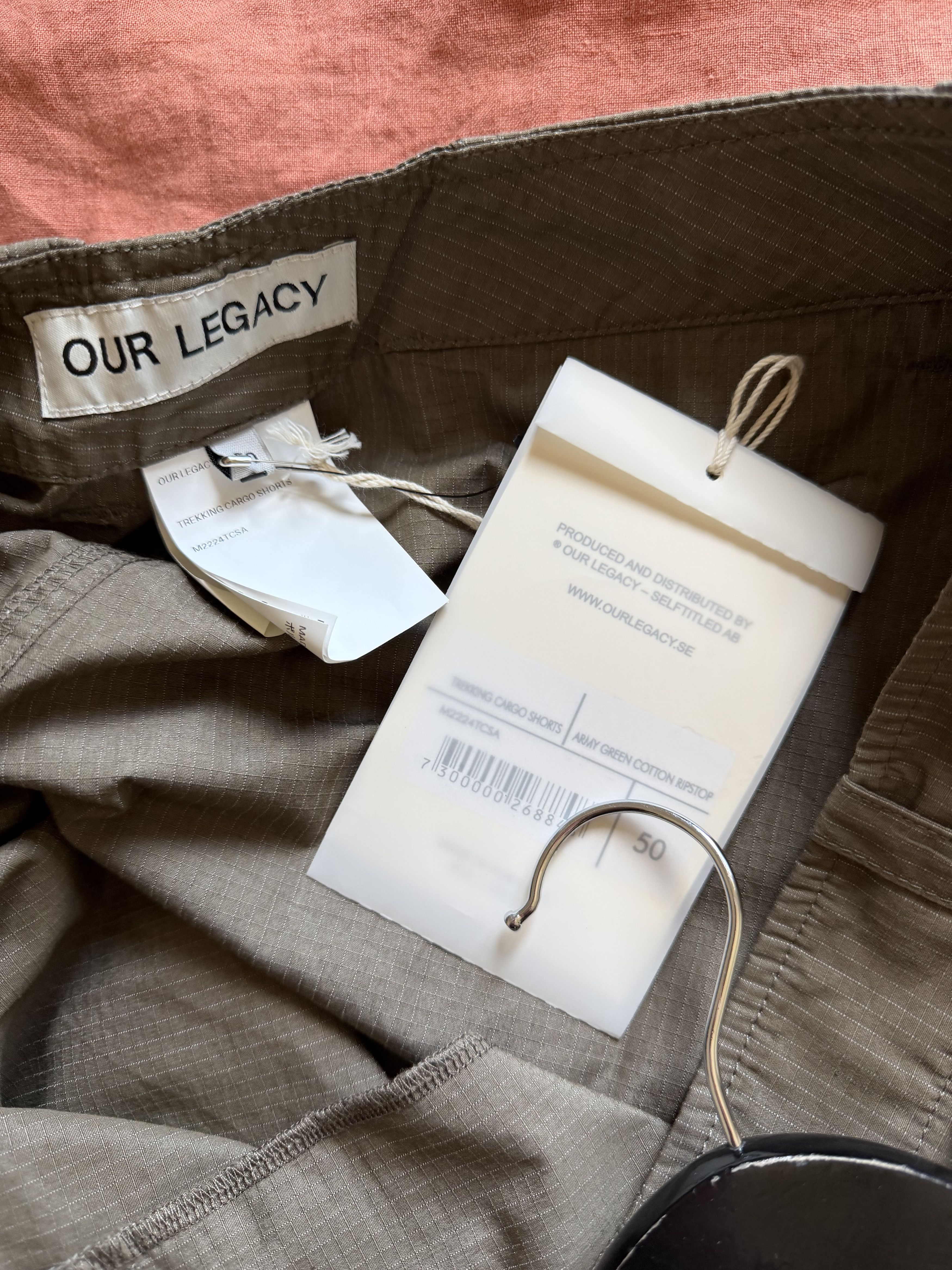 Our Legacy Our Legacy Trekking Cargo Shorts Army Green Cotton Ripstop Size US 34 / EU 50 - 6 Thumbnail