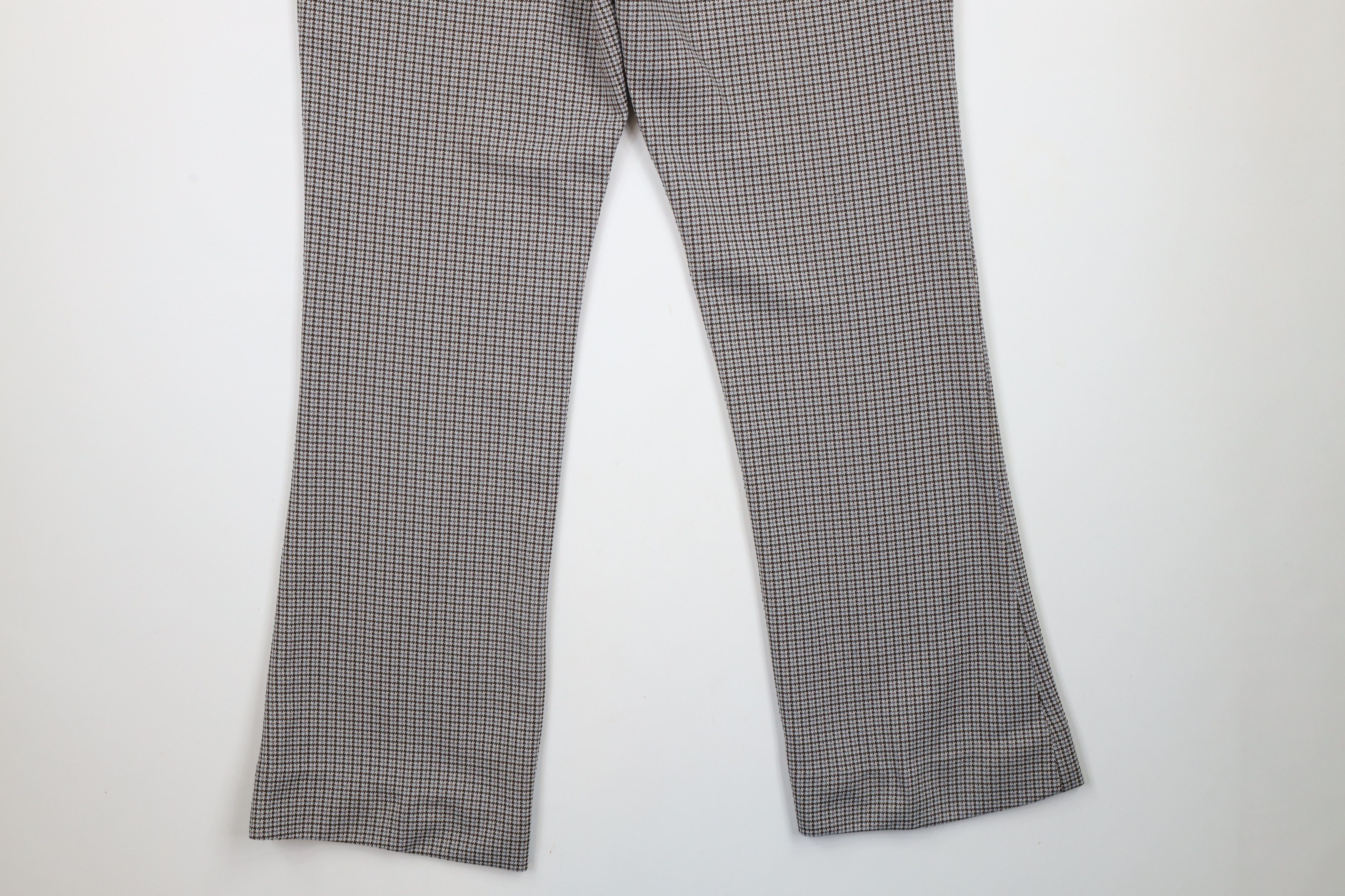 Vintage Vintage 70s Streetwear Knit Houndstooth Bell Bottoms Pants Size US 36 / EU 52 - 12 Thumbnail