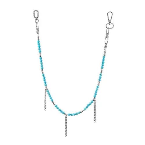 Other Turquoise Bead Pants Chain – Cross & Tassel Detail Size ONE SIZE - 5 Thumbnail