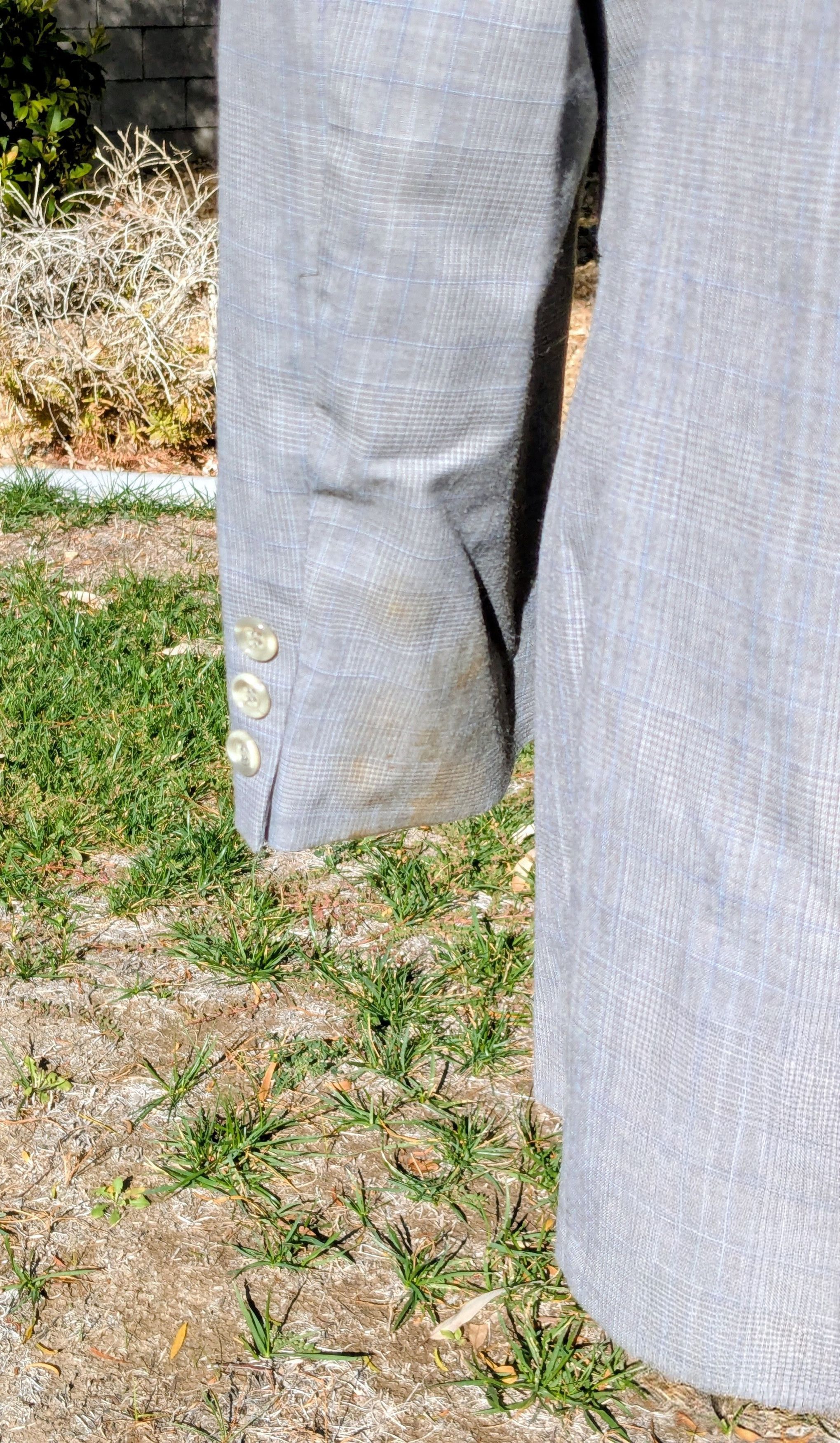 Other STAINED The Clothier VTG Glen Check 42S Colombia Suit Coat Size 42S - 10 Thumbnail