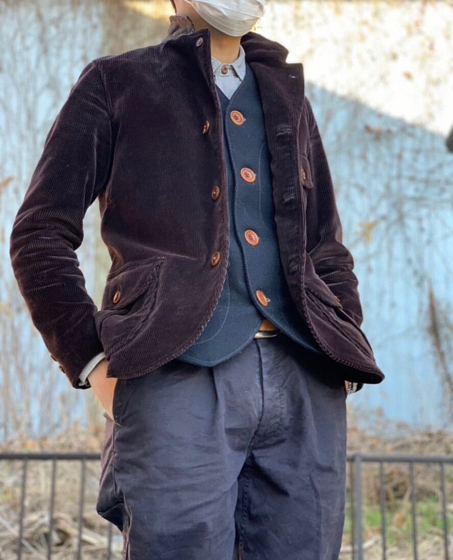 Freewheelers freewheelers corduroy hunting jacket in red-brown Size US M / EU 48-50 / 2 - 1 Thumbnail