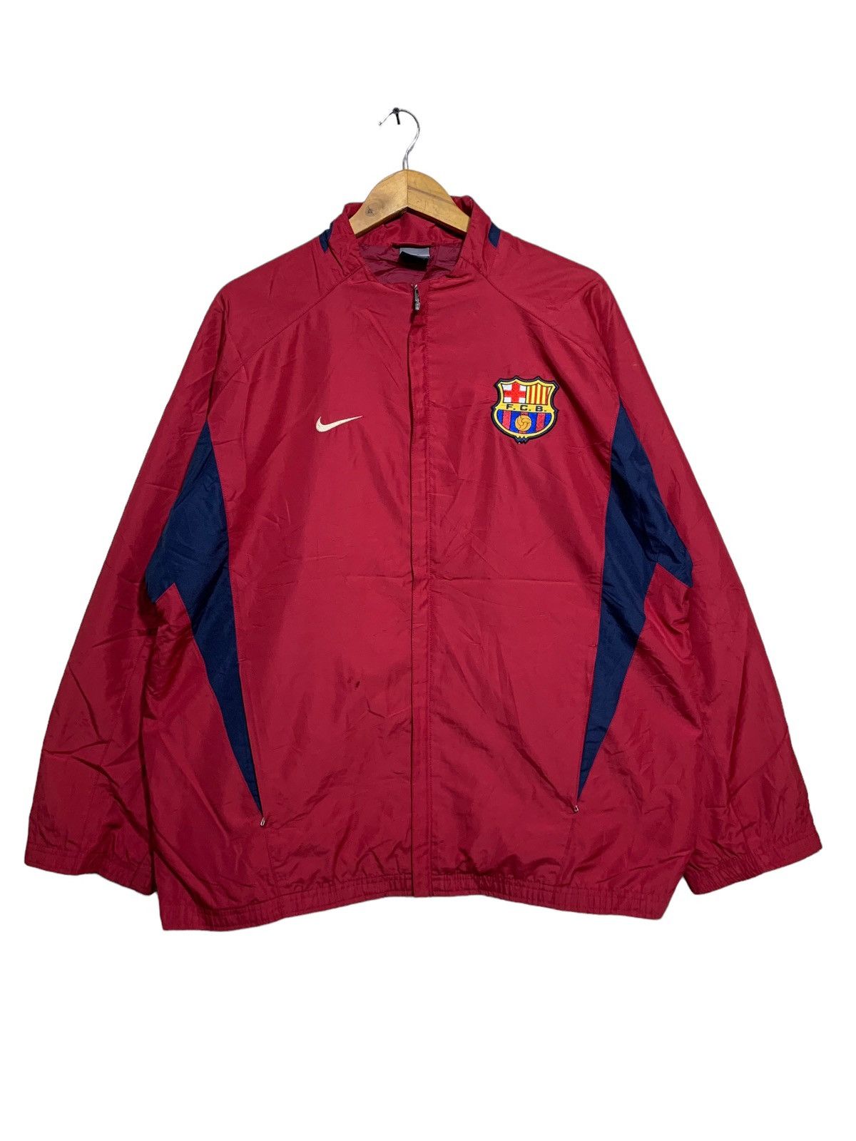 Nike 🔥NIKE F.C BARCELONA NYLON JACKETS Size US L / EU 52-54 / 3 - 1 Thumbnail