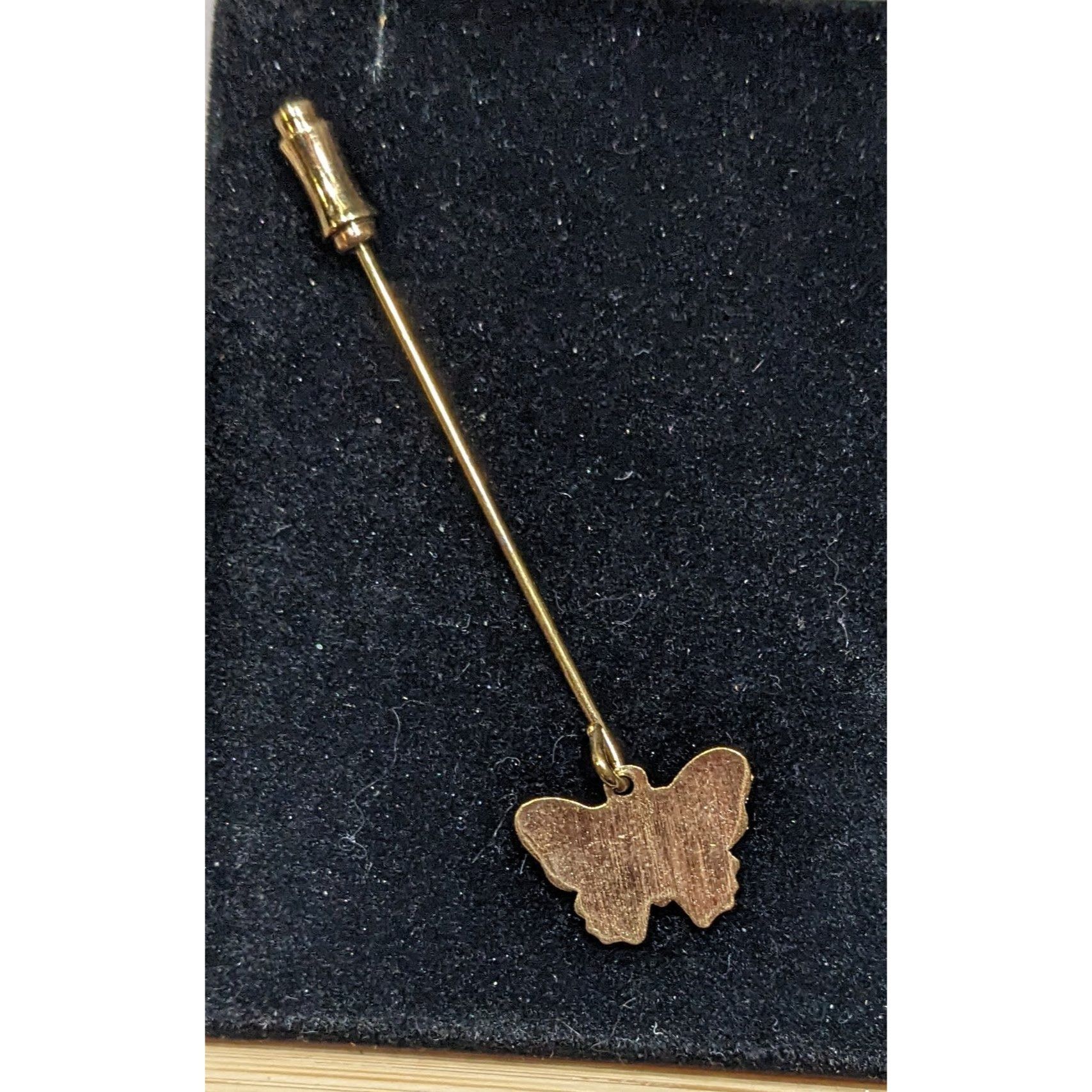 Other Vintage Napier Fairycore Butterfly Blue And Gold Tone Stick Size ONE SIZE - 4 Thumbnail