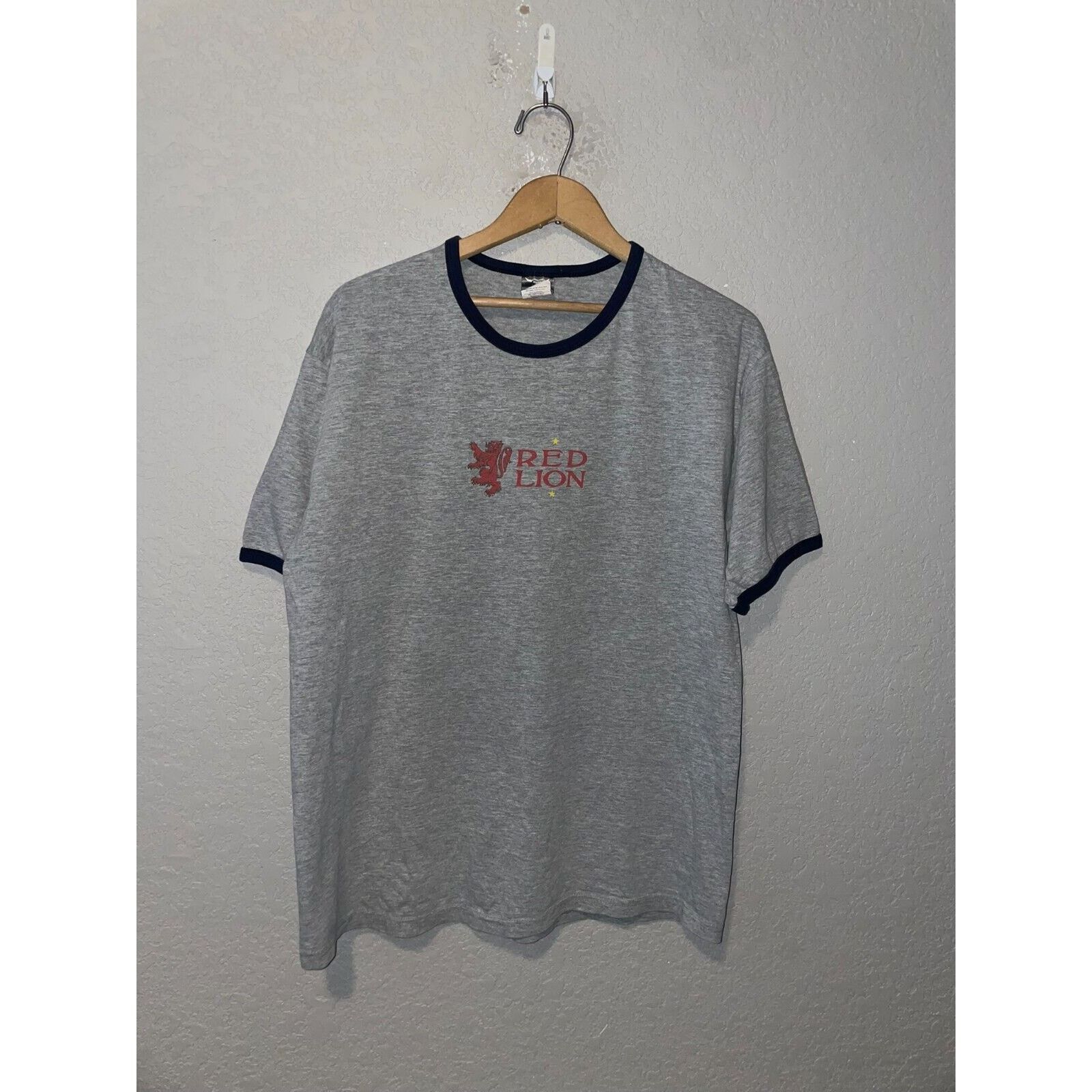 Hanes Vintage Smirnoff Shirt Red Lion Alcohol Drink Ringer Tee L Size US L / EU 52-54 / 3 - 1 Thumbnail