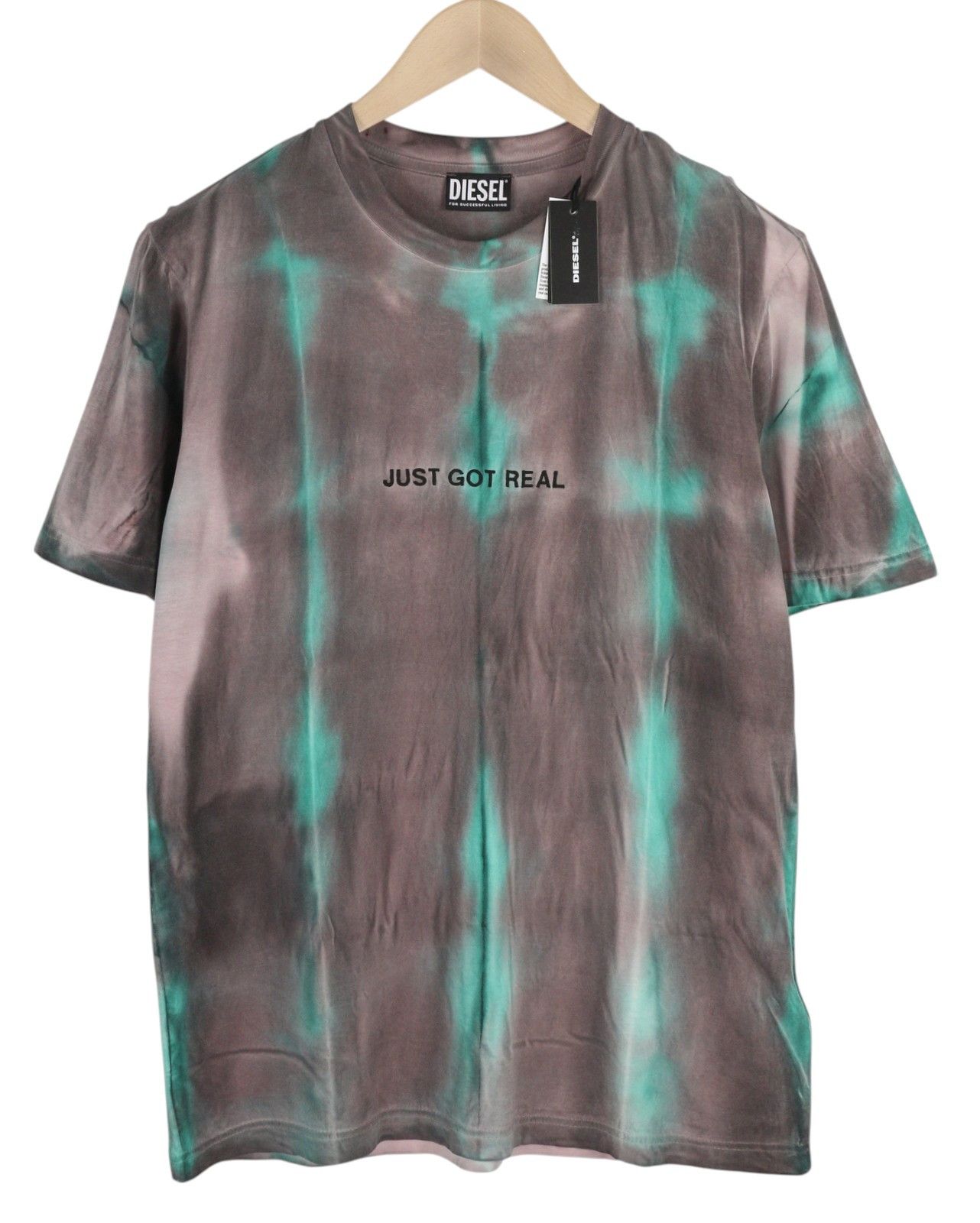 Diesel T-JUST-B52 S Acid Wash Crew Stretchy T-Shirt 84109 Size US S / EU 44-46 / 1 - 1 Thumbnail