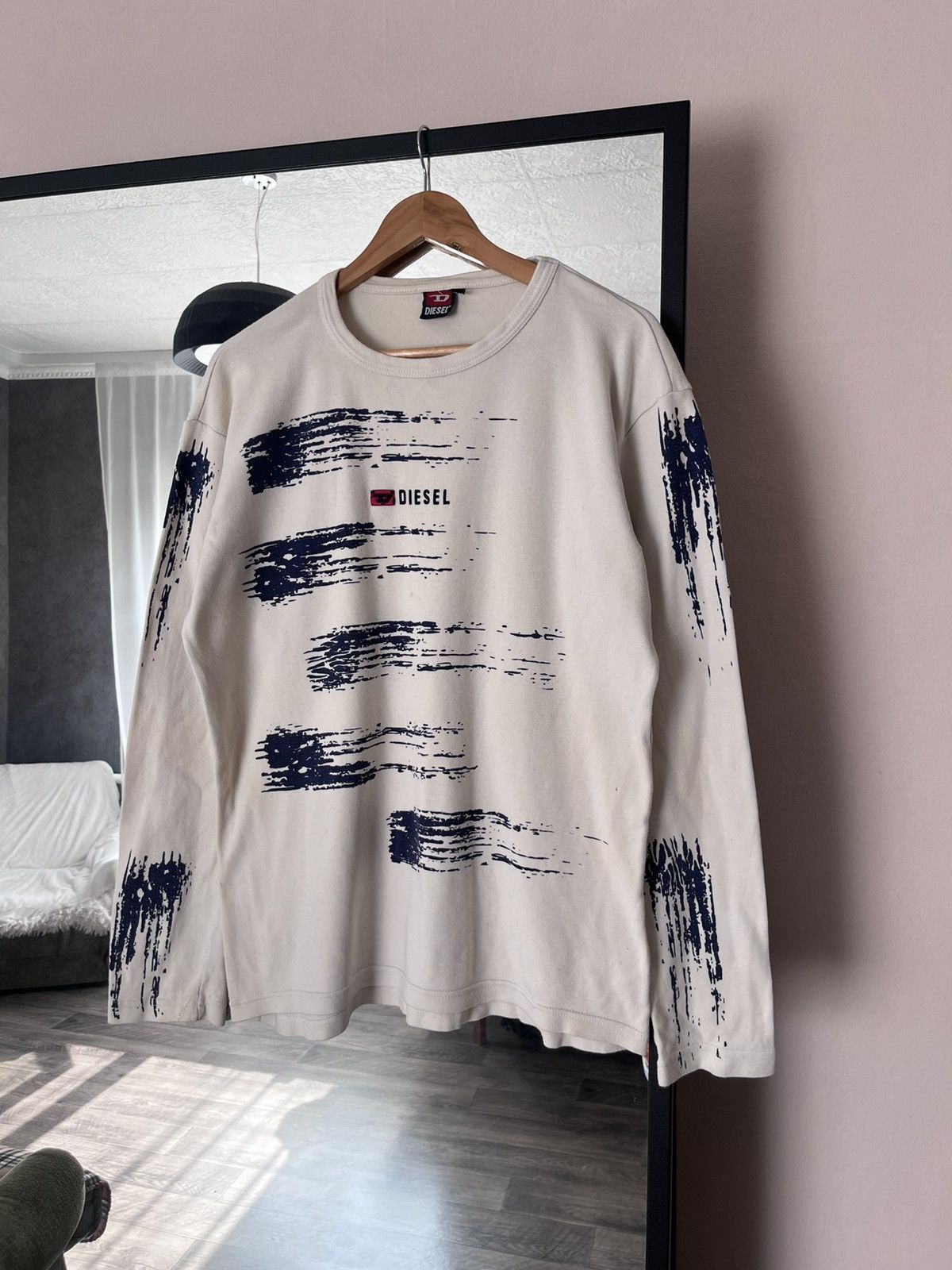 Diesel long sleeve avant garde streetwear style size xl