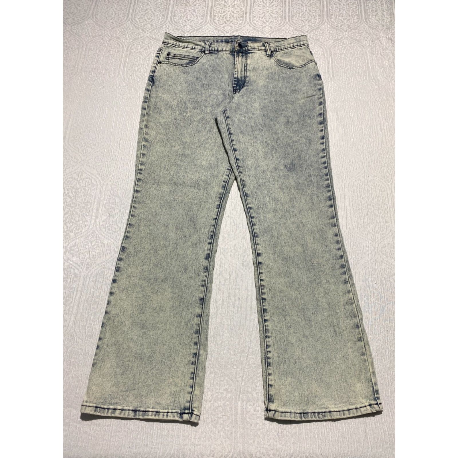Vintage Diane Gilman Jeans Women’s 16 Blue Denim 5-Pocket Stretch Bootcut N/A Size 24" / US 00 / IT 34 - 2 Thumbnail