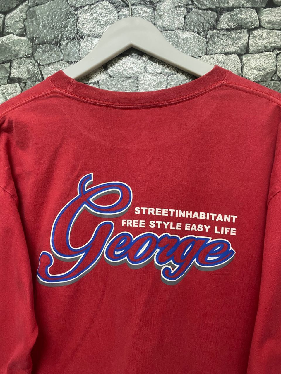 George Vintage Y2k George Grafic Character Long Sleeve Shirt Size US M / EU 48-50 / 2 - 13 Thumbnail