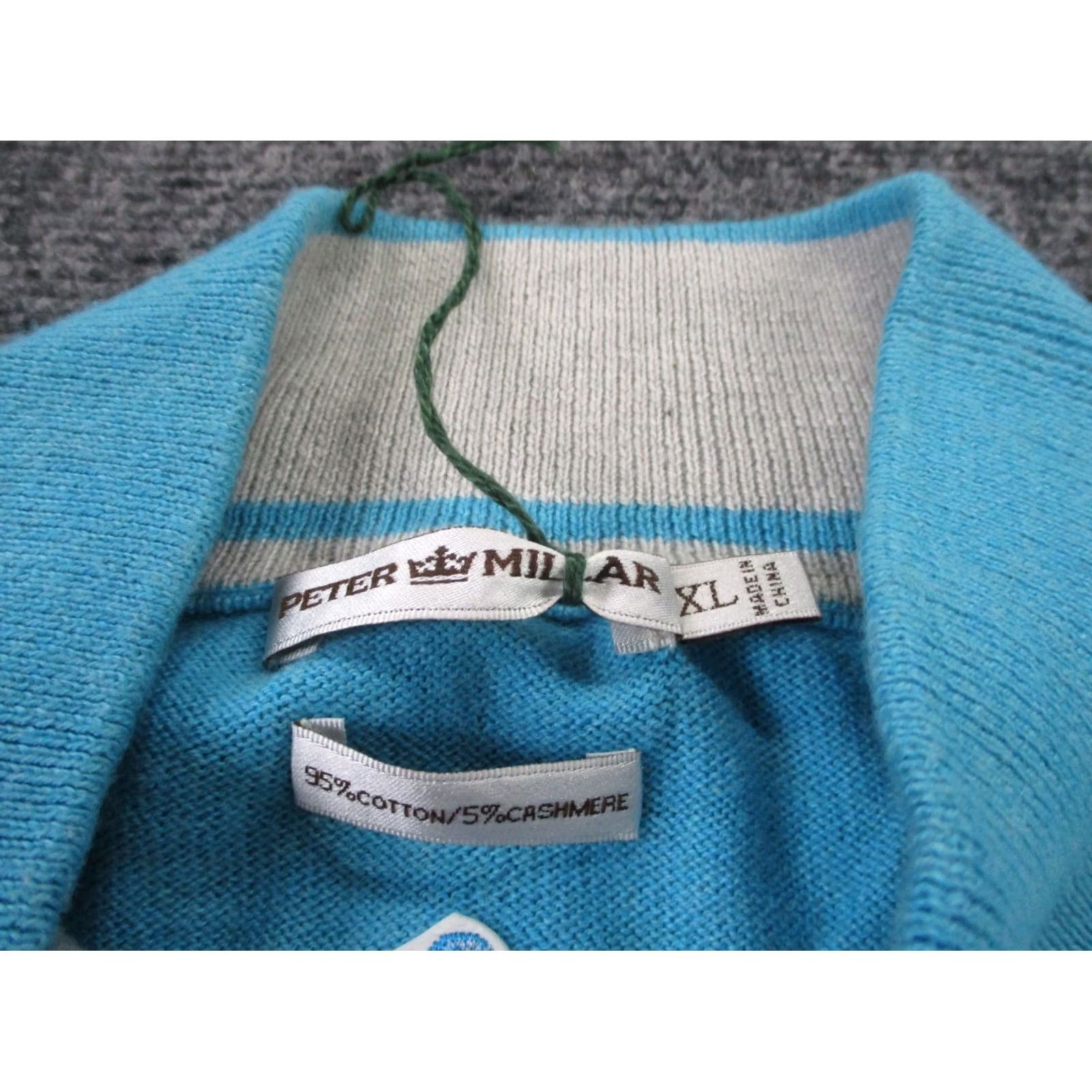 Peter Millar Peter Millar Sweater Vest Mens XL Blue Cashmere Cotton Knit Vest 1/4 Zip Modern Classic Preppy Golf Size US XL / EU 56 / 4 - 6 Thumbnail