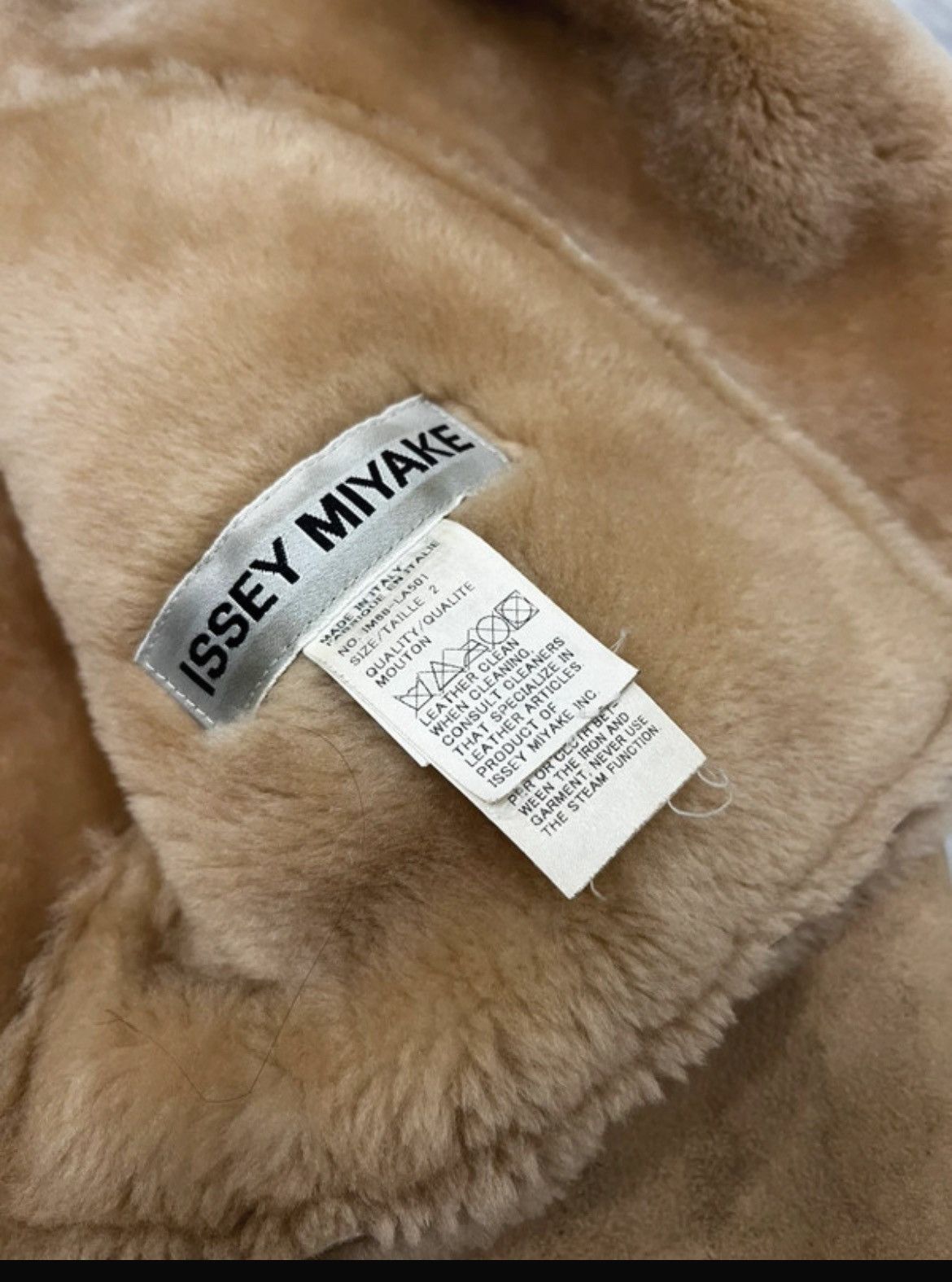 Issey Miyake Issey Miyake Shearling Leather Jacket Vintage Avant Garde Size M / US 6-8 / IT 42-44 - 10 Thumbnail