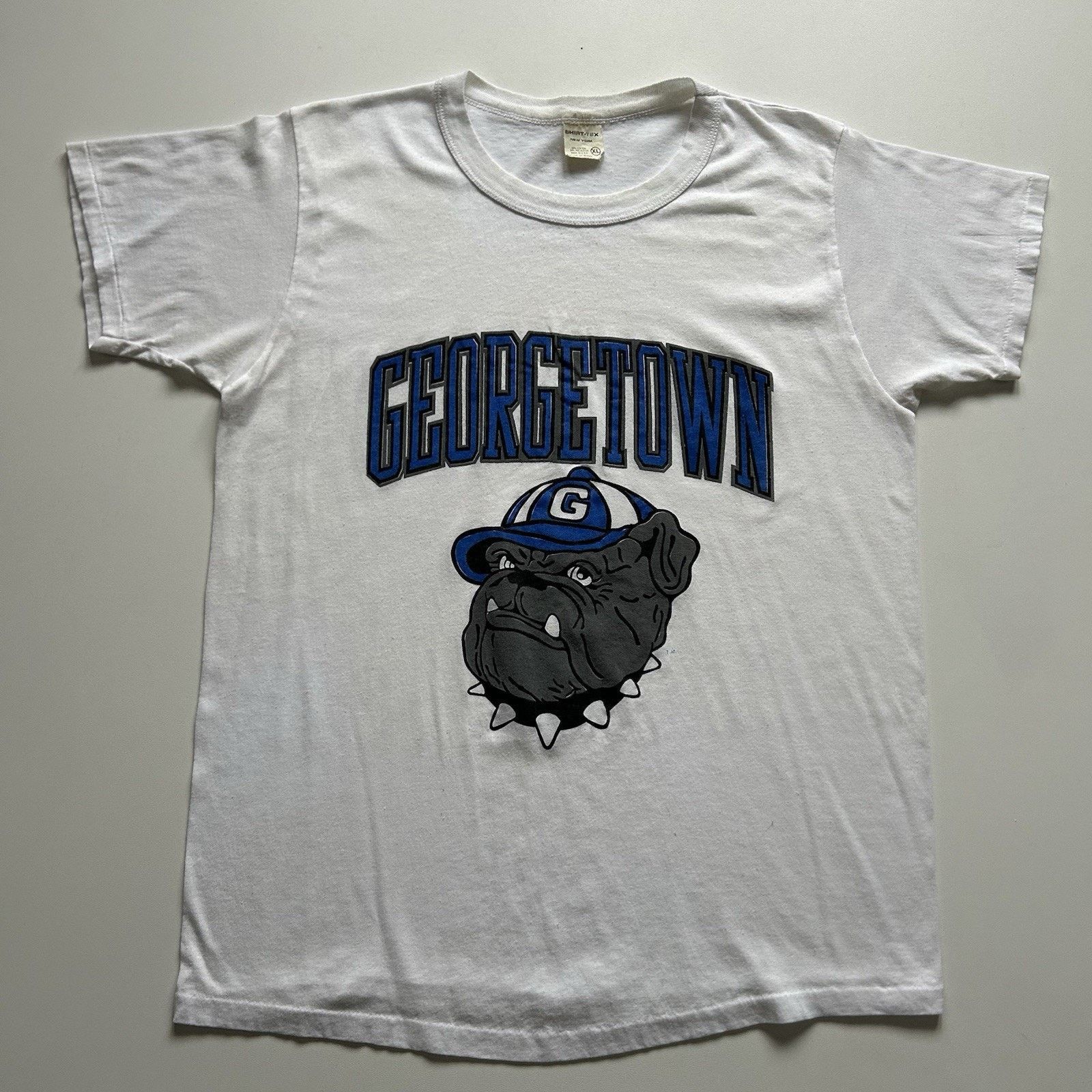 NCAA Vintage Georgetown Hoyas T-Shirt Medium 90s NCAA Made In USA Size US M / EU 48-50 / 2 - 1 Thumbnail