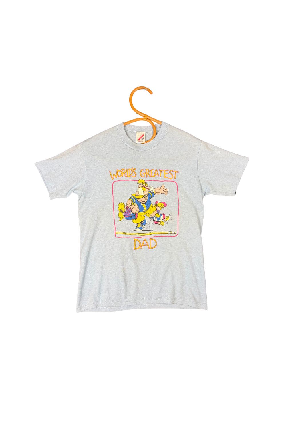 Jerzees Vintage 90s “World’s Greatest Dad” Cartoon Graphic Tee Size US M / EU 48-50 / 2 - 1 Thumbnail