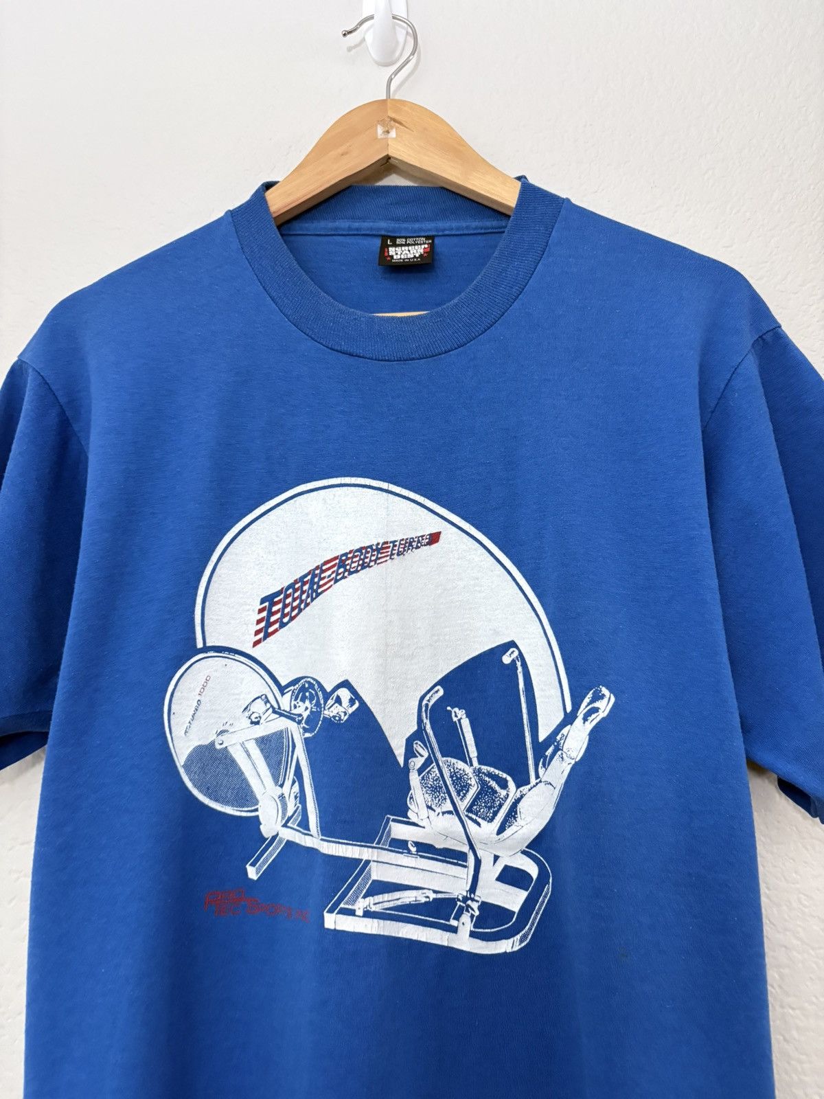Vintage 80’s Workout Aerobic Vintage 80’s 50/50 Heathknit Tee Size US L / EU 52-54 / 3 - 2 Thumbnail
