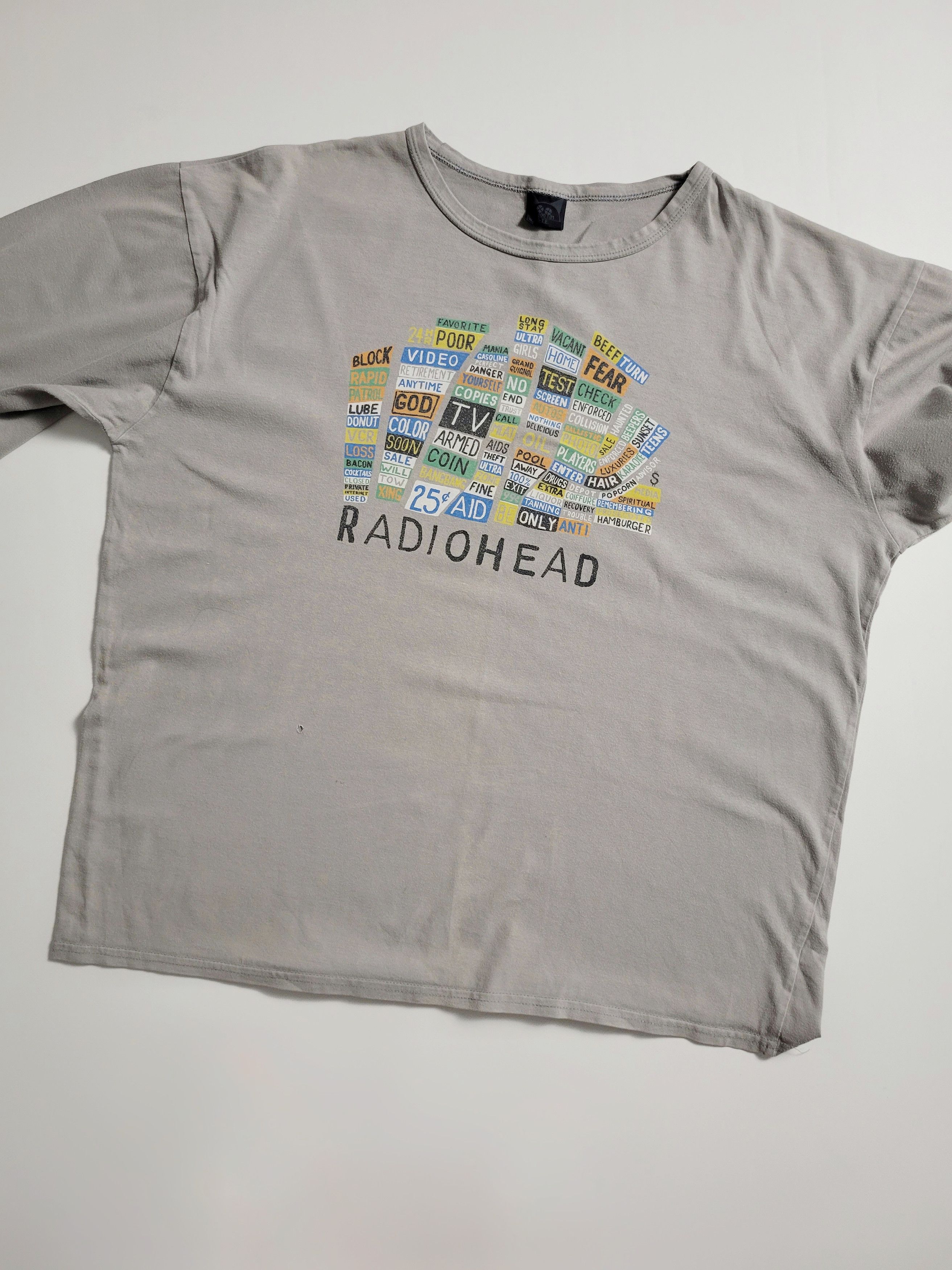 Band Tees 00s Faded Radiohead Hail To The Thief Thom Yorke Longsleeve Size US L / EU 52-54 / 3 - 2 Thumbnail