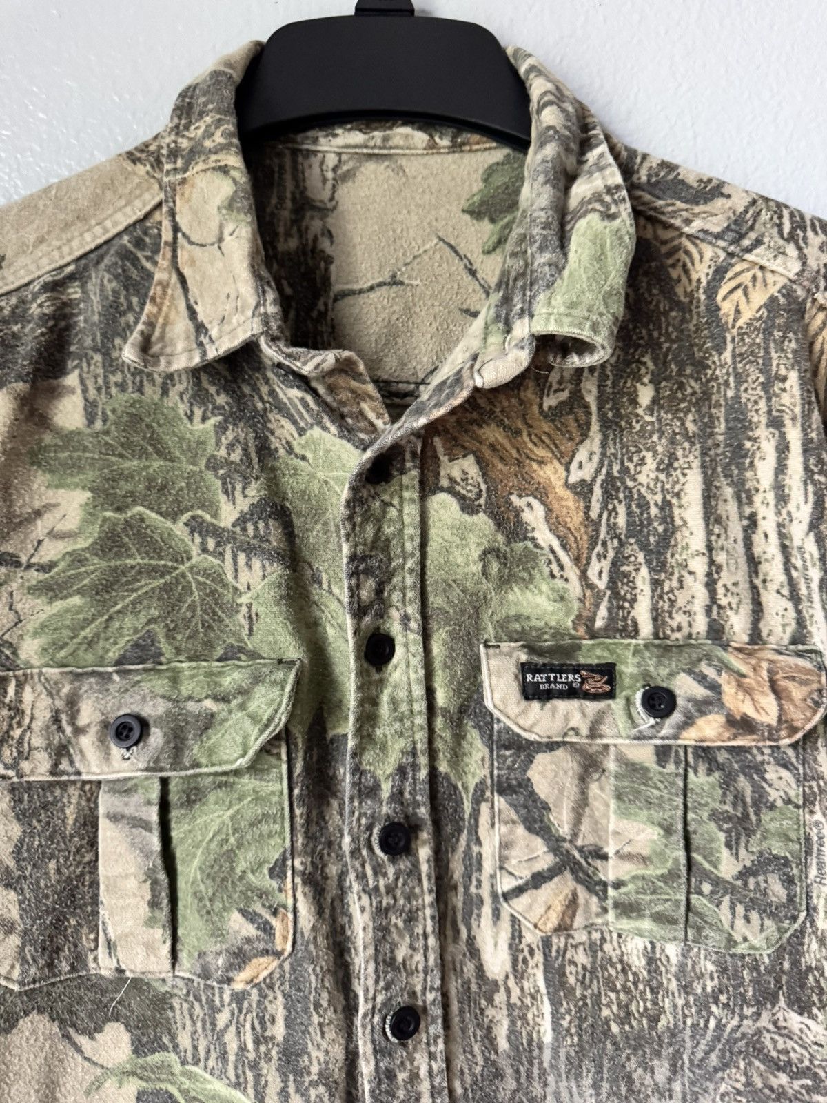 Vintage Vintage Rattlers Brand Chamois Shirt Mens XL? Camouflage Size US XL / EU 56 / 4 - 3 Thumbnail