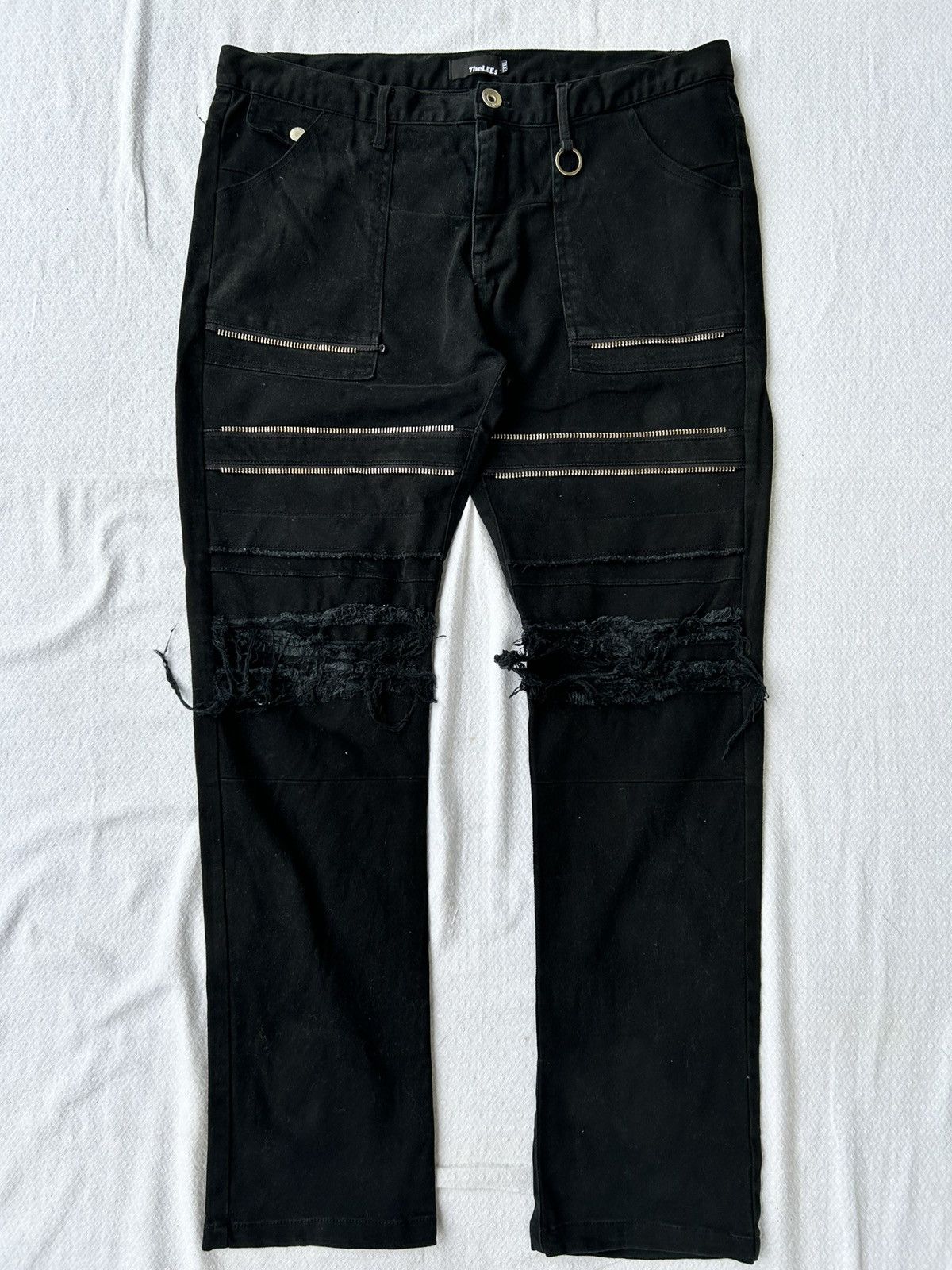 Other Flared jeans multizip thelees black denim Size US 30 / EU 46 - 3 Thumbnail