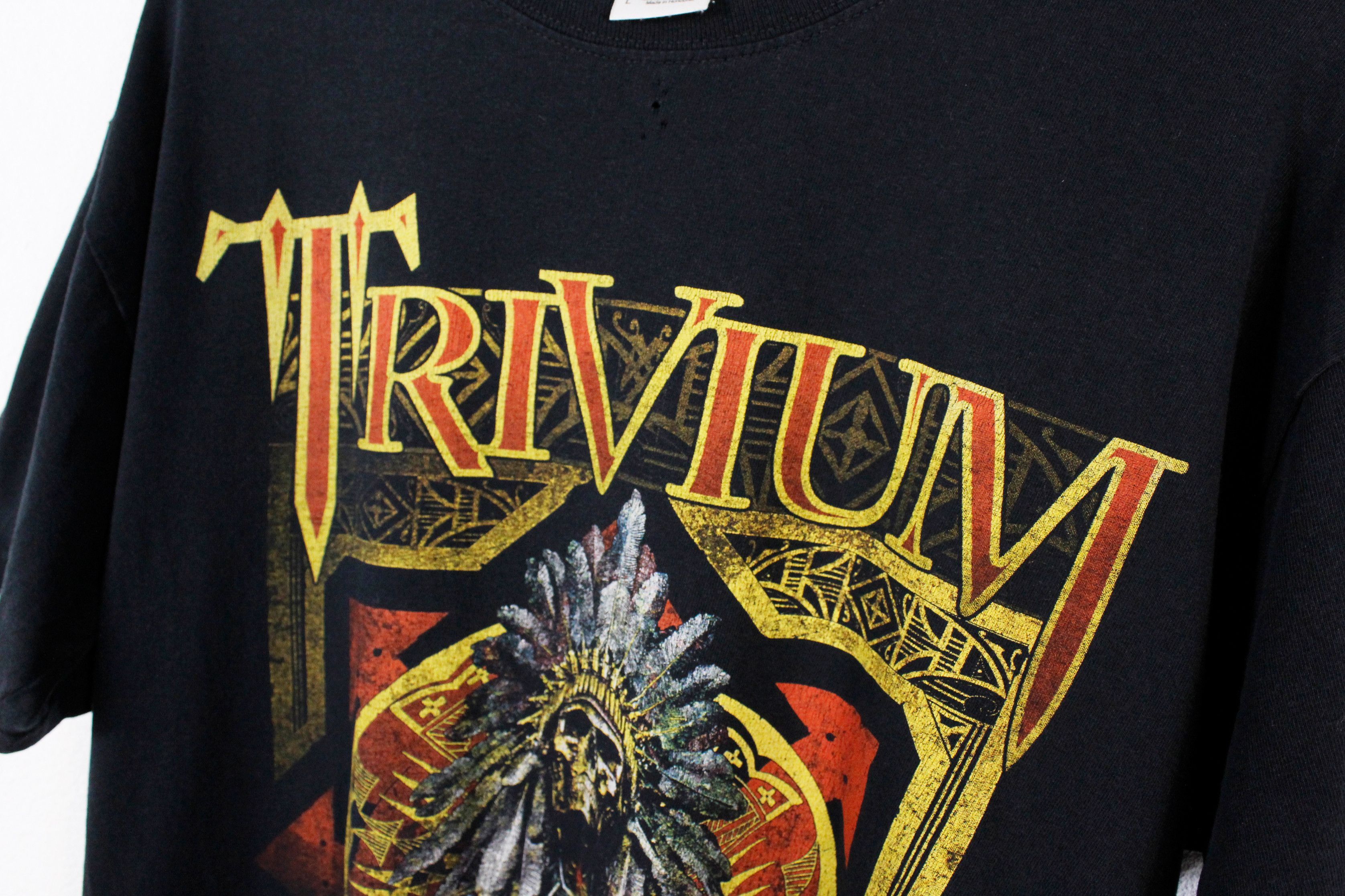 Band Tees × Vintage Vintage Trivium Band Merch Graphic Tee T-shirt Y2K Size US L / EU 52-54 / 3 - 5 Thumbnail