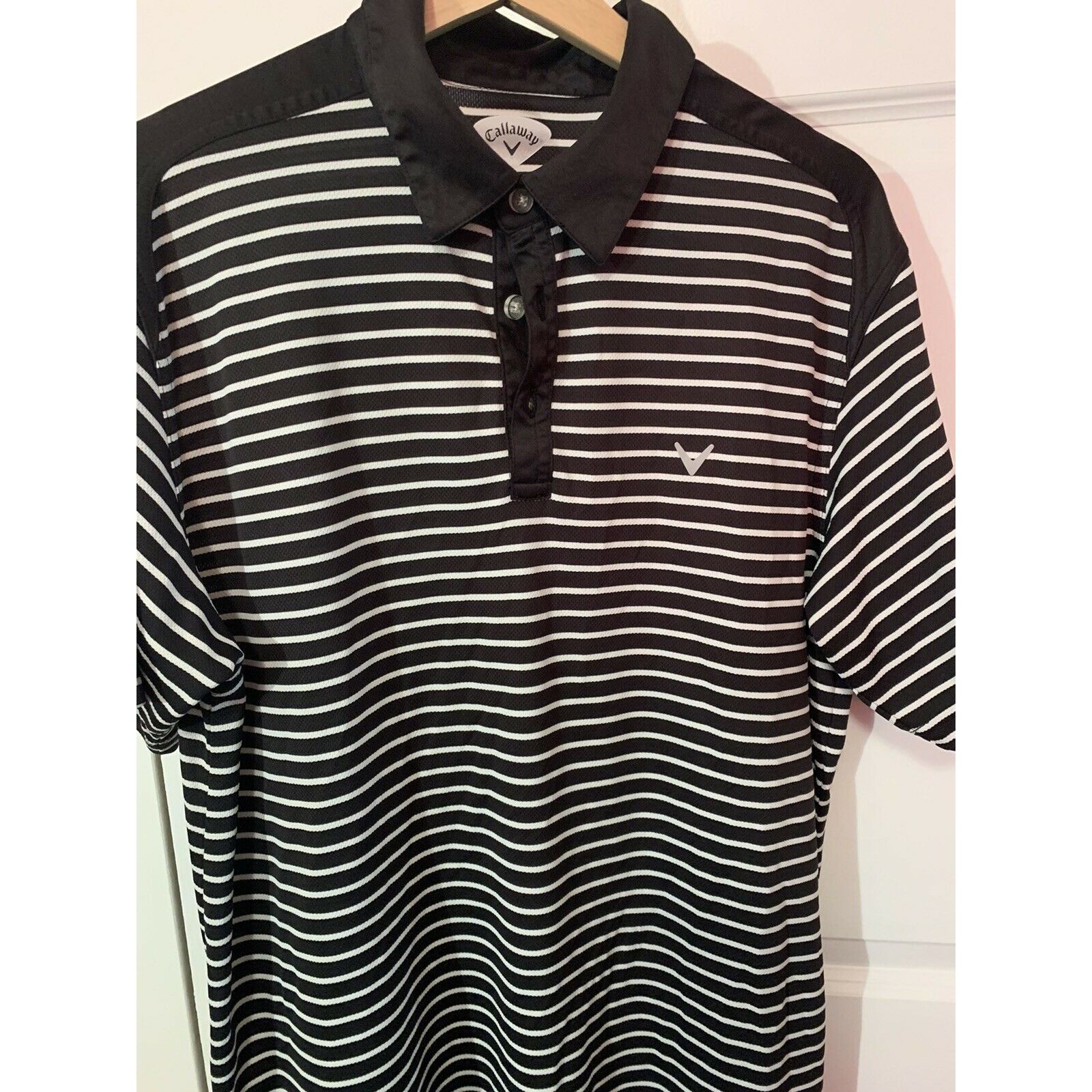 Callaway Callaway Golf Polo Shirt Men’s Sz L Black Striped Callaway L Size US L / EU 52-54 / 3 - 4 Thumbnail