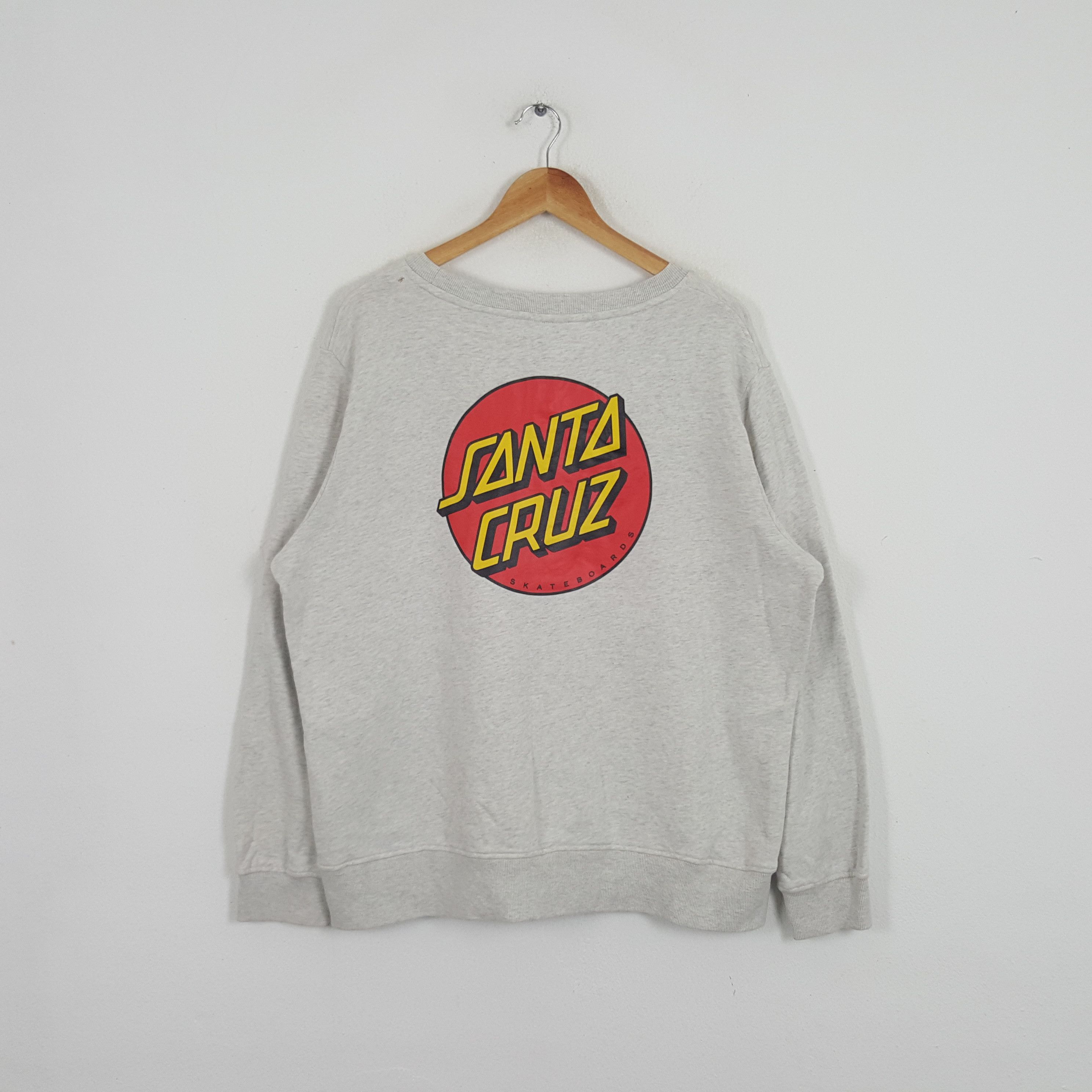 Santa Cruz Skateboards × Vintage Vintage Santa Cruz Skateboards Style Sweatshirt Size US XL / EU 56 / 4 - 1 Thumbnail