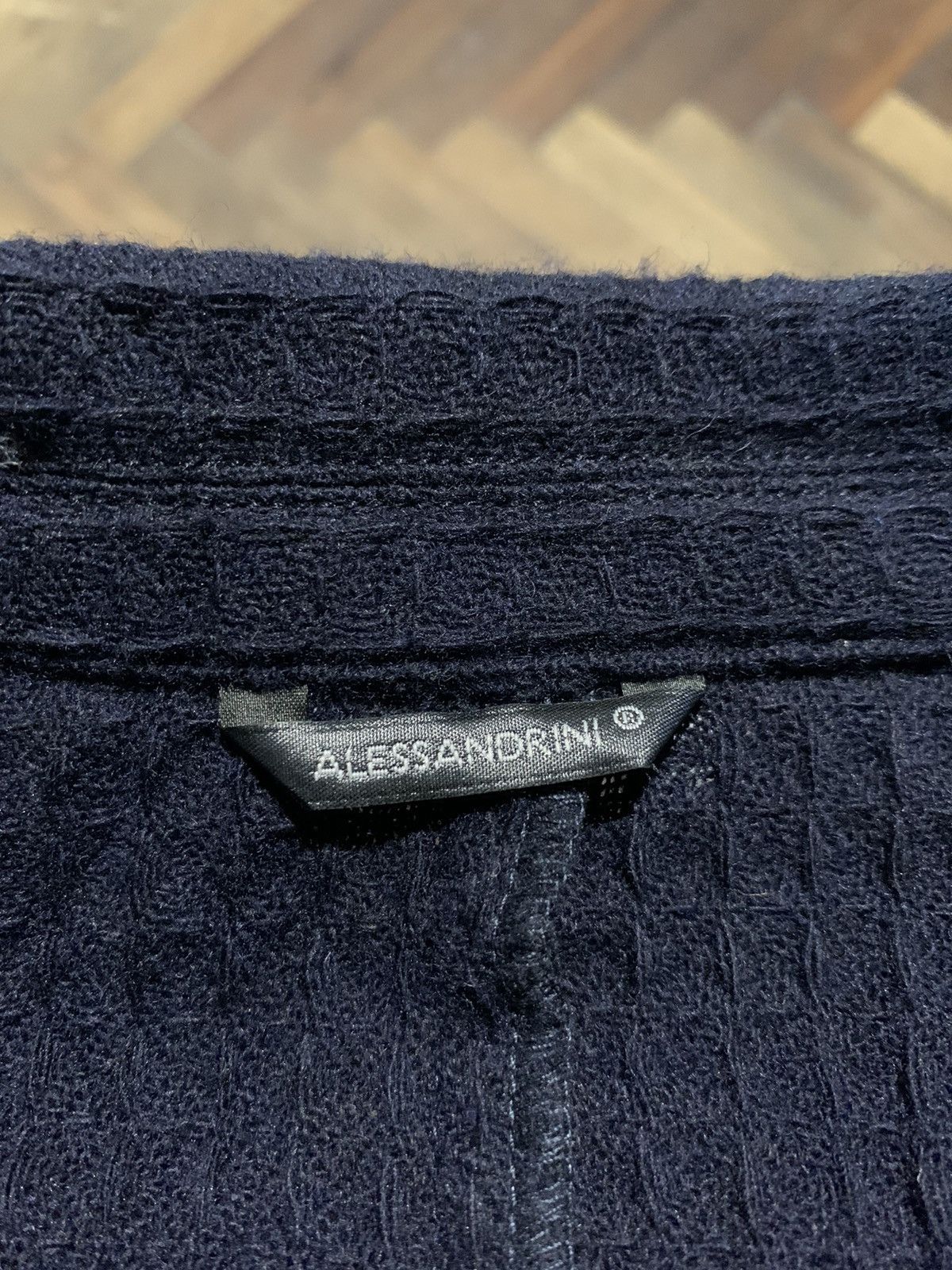 Daniele Alessandrini Daniele Alessandrini Cinquanta Waffle Knit Lana/Wool Blazer Size 48R - 5 Thumbnail