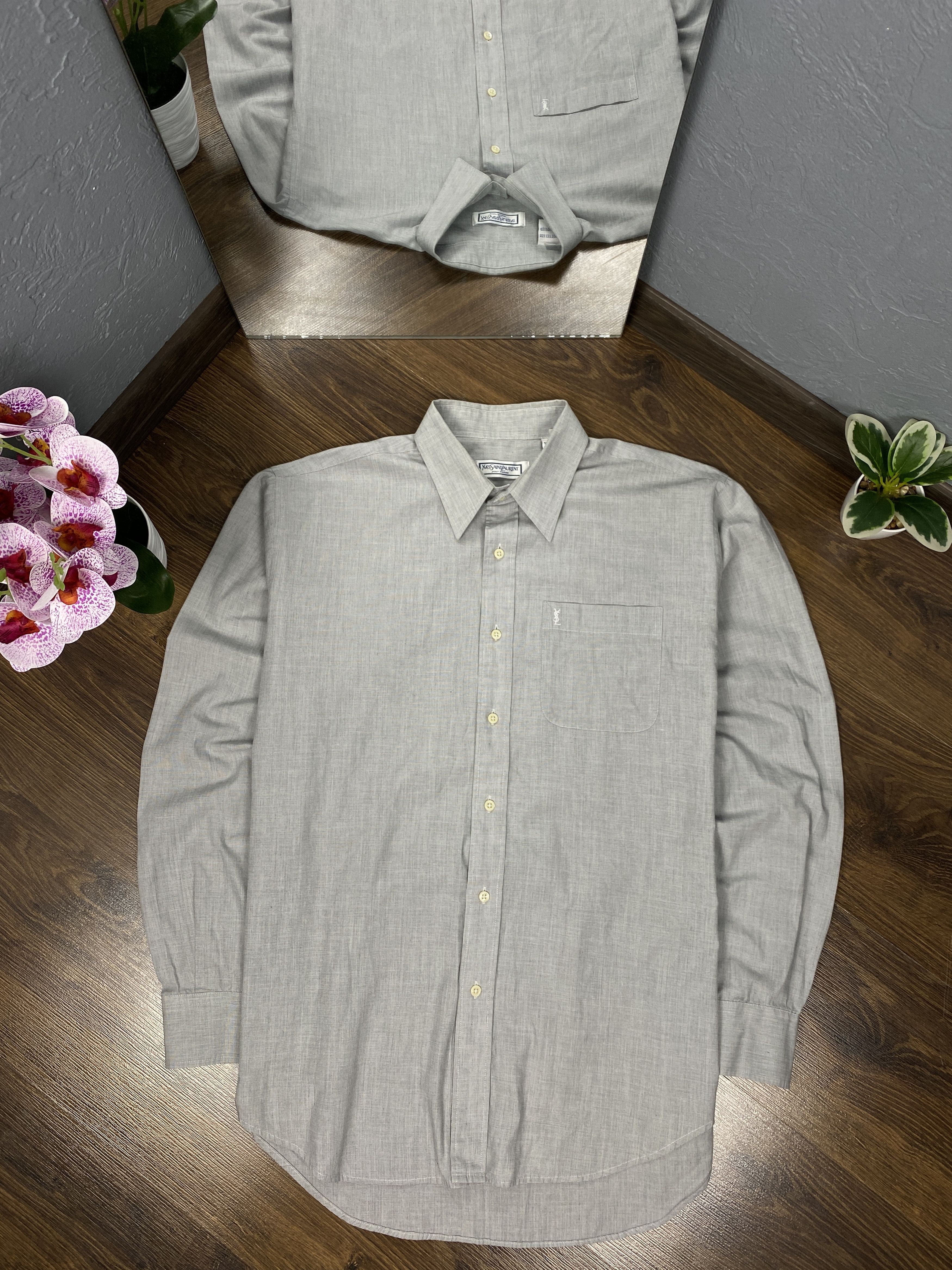 Yves Saint Laurent Yves Saint Laurent vintage YSL long sleeve shirt Size US L / EU 52-54 / 3 - 1 Thumbnail