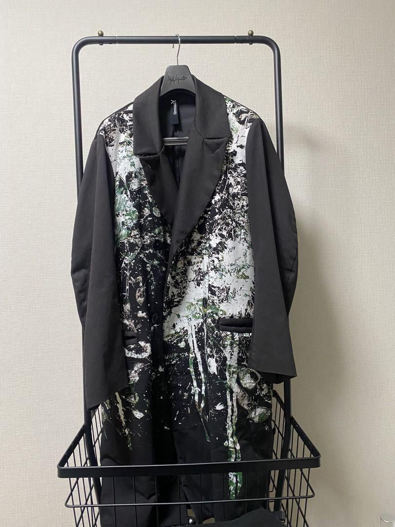 Yohji Yamamoto Yohji Yamamoto pour homme Rayon twill Curved sleeves P coat Size US L / EU 52-54 / 3 - 2 Thumbnail