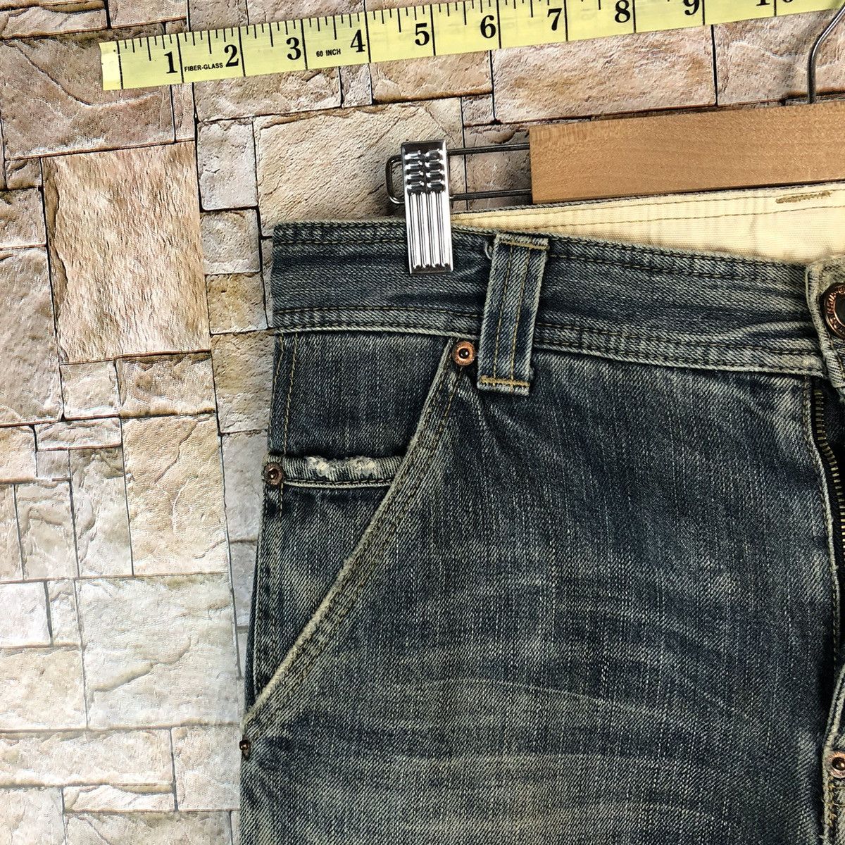 Japanese Brand Top Valu Blue Distressed Denim Pants #A1117 Size US 30 / EU 46 - 7 Thumbnail
