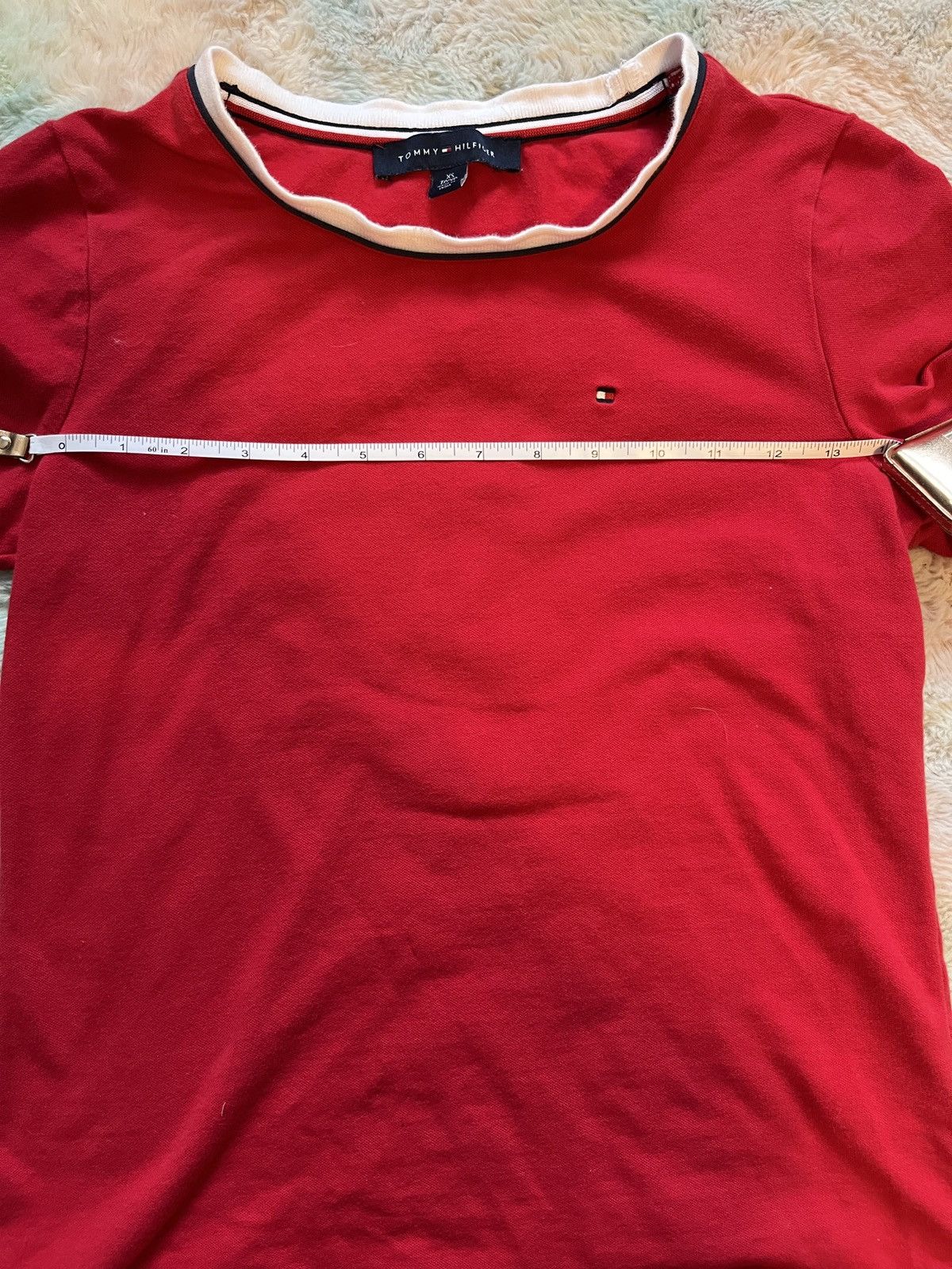 Tommy Hilfiger Tommy Hilfiger Red Ringer Tee Size XS / US 0-2 / IT 36-38 - 2 Thumbnail