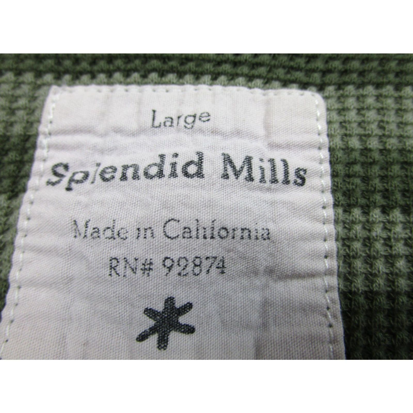 Splendid Splendid Mills Pullover Shirt Mens Large Green Waffle Raglan Crew Knit Striped Made USA Size US L / EU 52-54 / 3 - 6 Thumbnail
