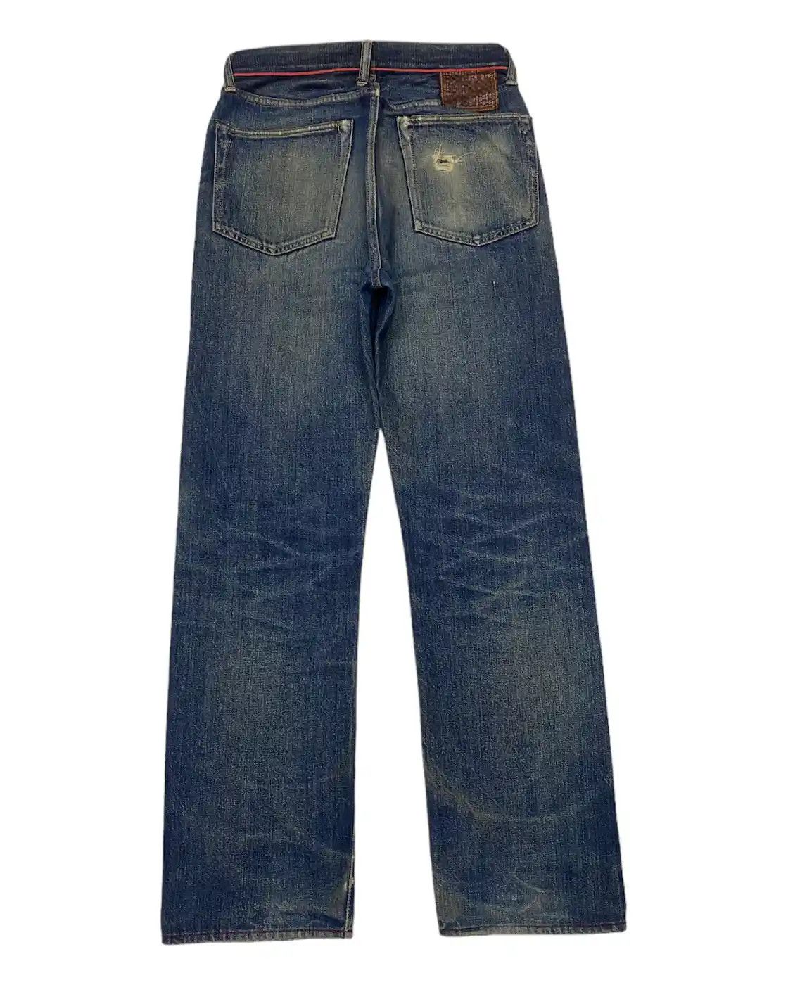 Kapital 🔥KAPITAL LEGS SELVEDGE DISTRESSED DENIM JEANS Size US 30 / EU 46 - 2 Thumbnail