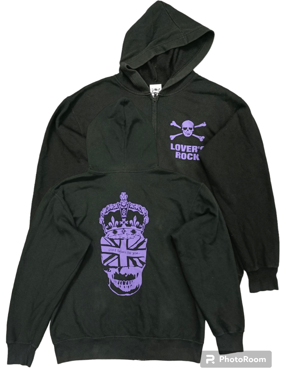 Super Lovers LOVERY ROCK SKULL CROSSBONE HOODIE Size US L / EU 52-54 / 3 - 1 Thumbnail
