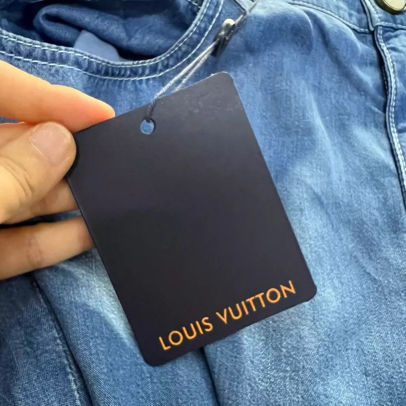 Louis Vuitton Louis Vuitton size US 48 Washed logo embroidered slacks pan Size US 32 / EU 48 - 7 Thumbnail