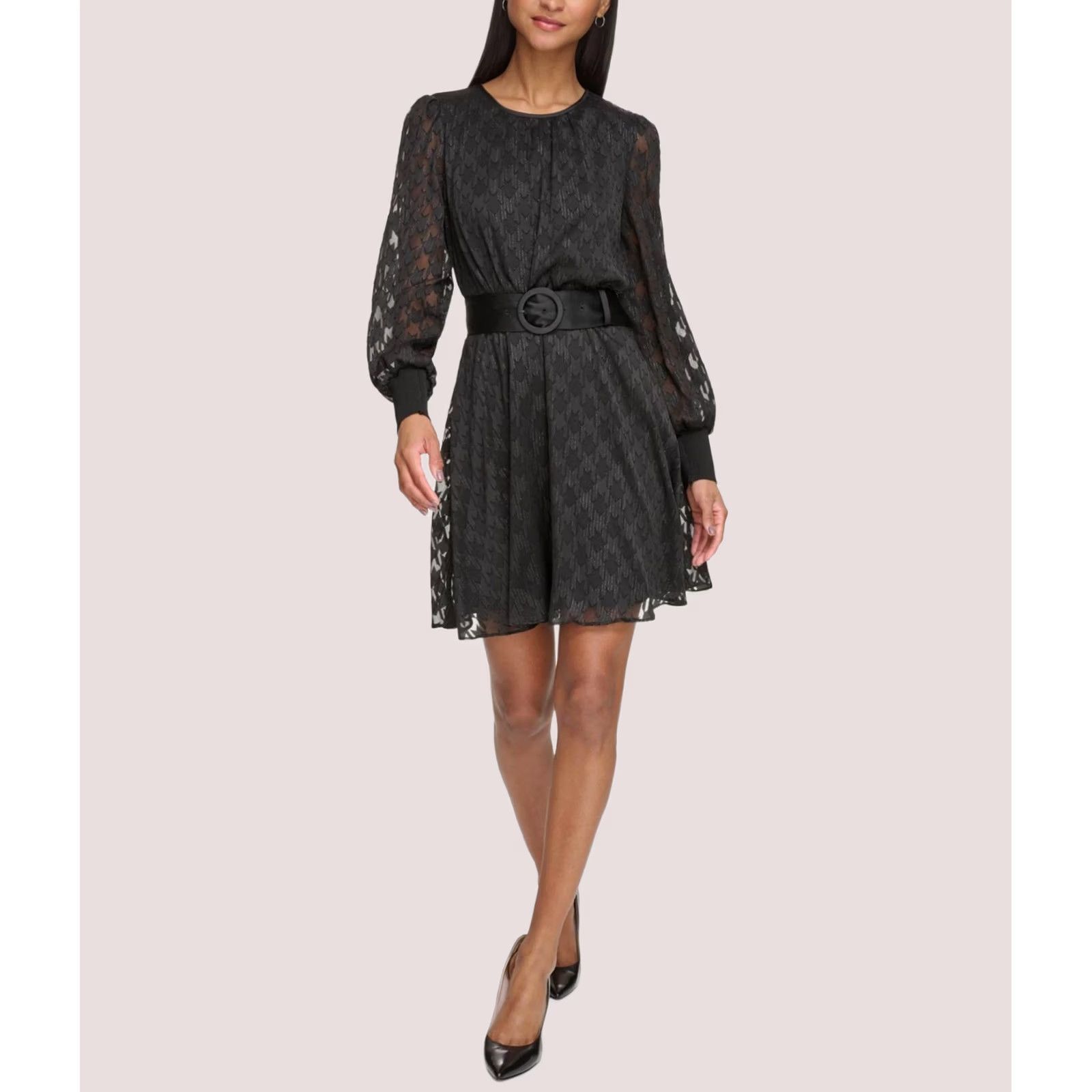 Karl Lagerfeld Karl Lagerfeld Womens Fit & Flare Dress black Size 2 Size XS / US 0-2 / IT 36-38 - 1 Thumbnail