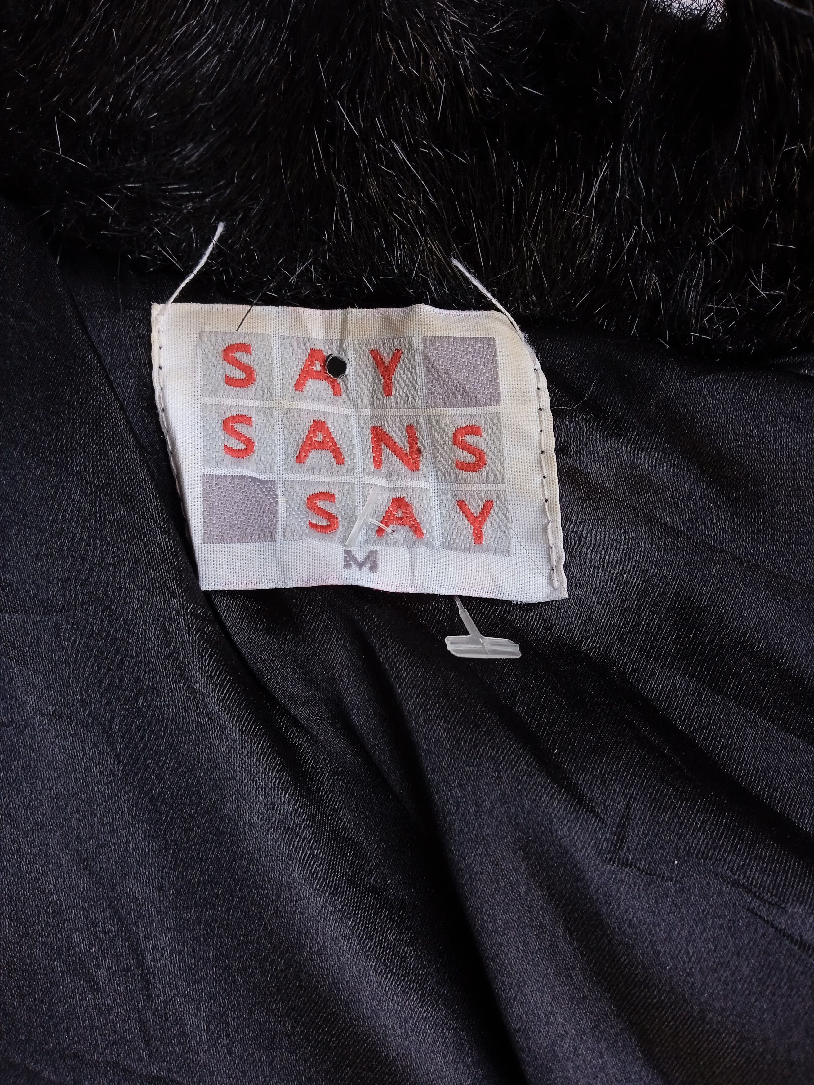 If Six Was Nine Vintage SaySans Fur Vest Size US M / EU 48-50 / 2 - 4 Thumbnail