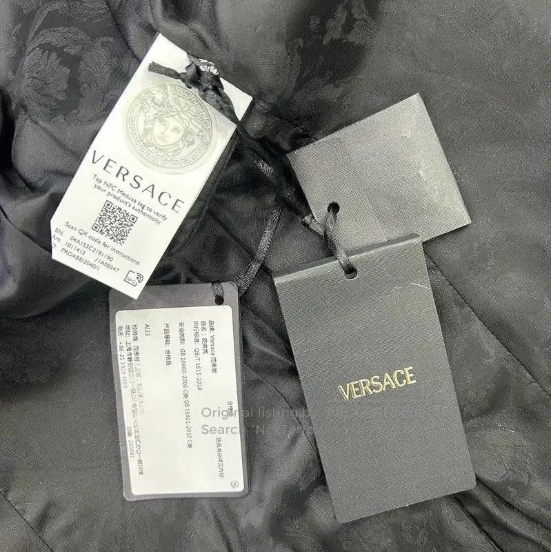 Versace Versace Black Leather Medusa Collar Women's Jacket . Size S / US 4 / IT 40 - 7 Thumbnail