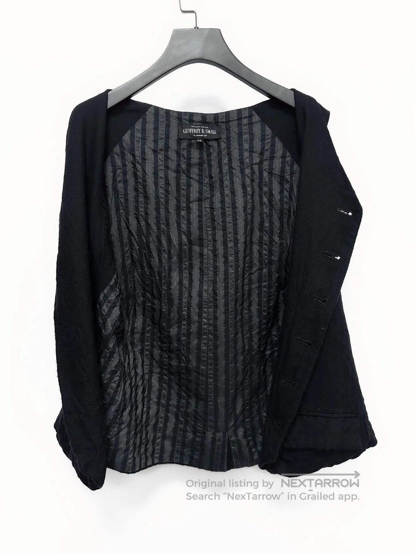 Geoffrey B. Small black cashmere checkered vest by geoffrey b. Size US S / EU 44-46 / 1 - 2 Thumbnail