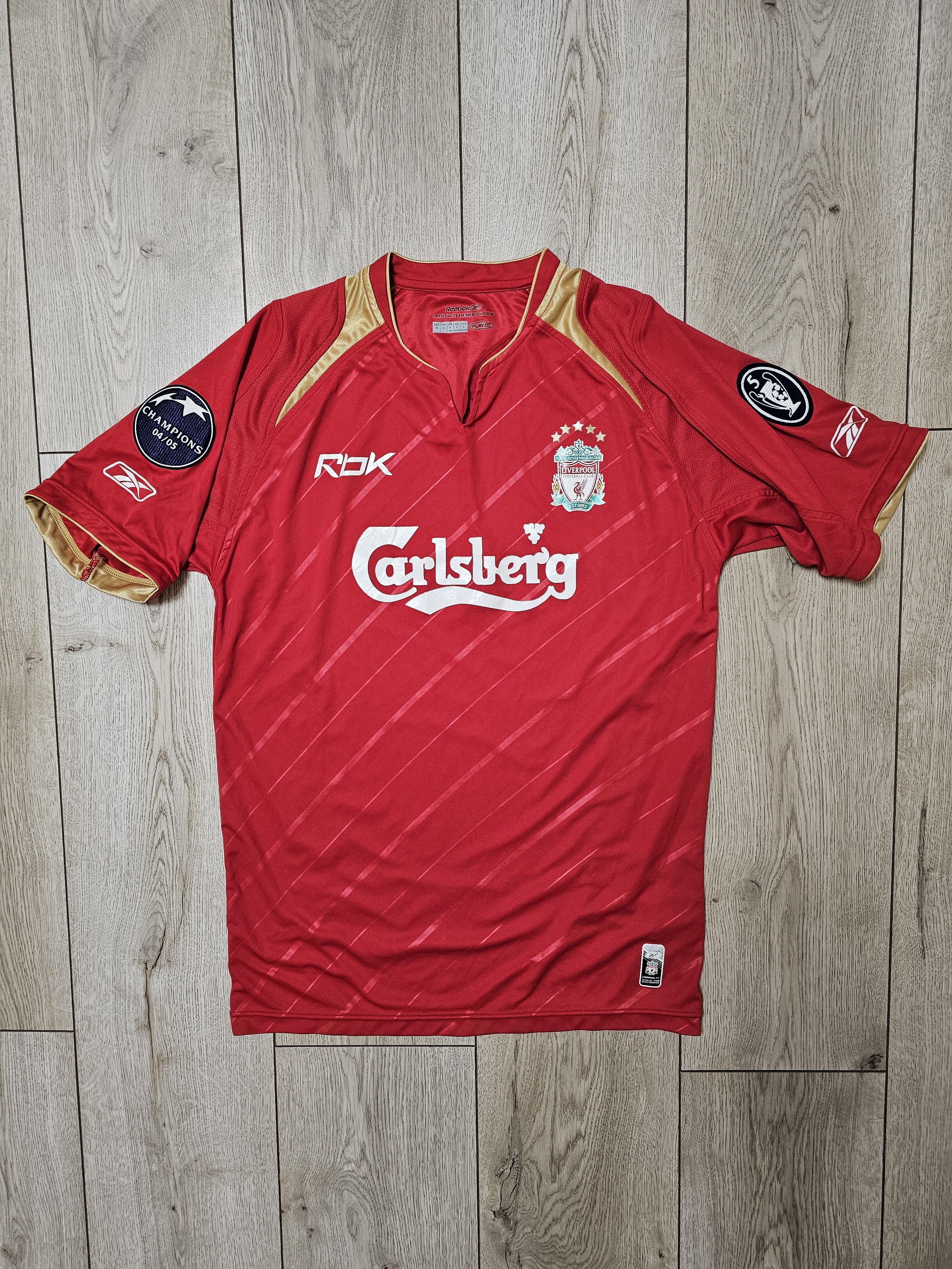 Reebok LIVERPOOL 2004 2005 CUP SHIRT FOOTBALL SHIRT SOCCER JERSEY Size US S / EU 44-46 / 1 - 1 Thumbnail