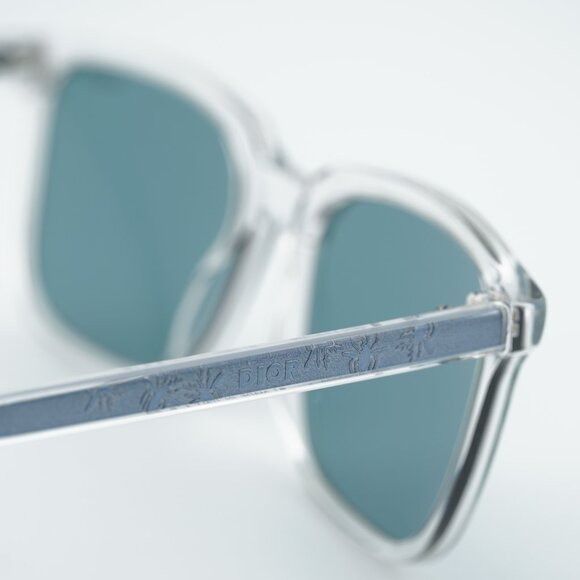 Dior Dior INDIOR S1I 85B7 Sunglasses Transparent Square Frame Size ONE SIZE - 8 Thumbnail