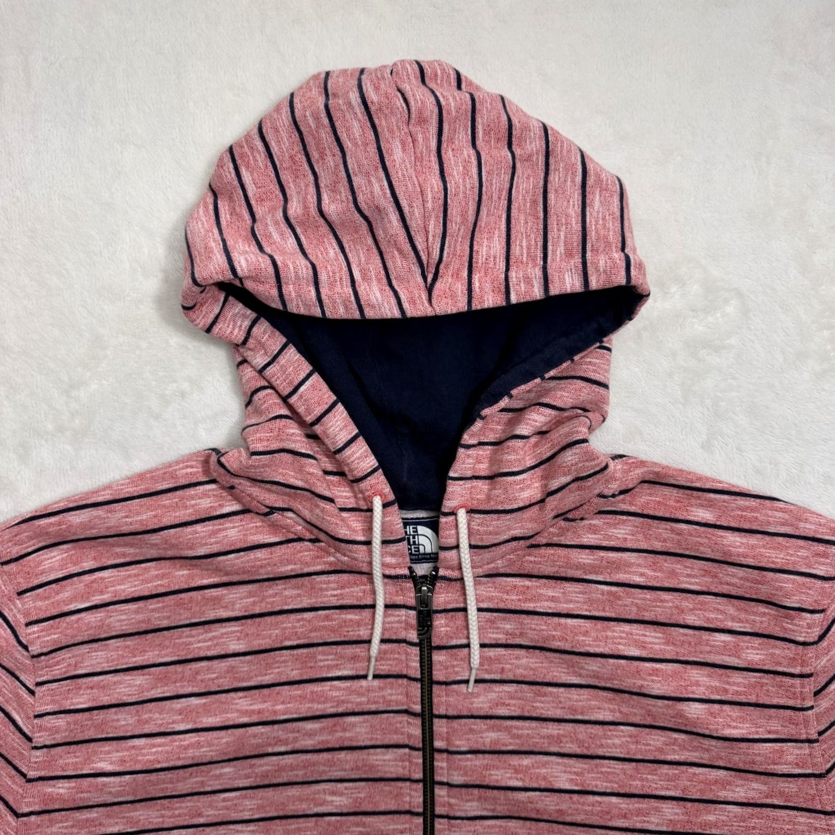 The North Face The North Face Hoodie Hoodie 2XL Red Striped Full Zip Knit Cotton Blend Mens Size US XXL / EU 58 / 5 - 2 Thumbnail