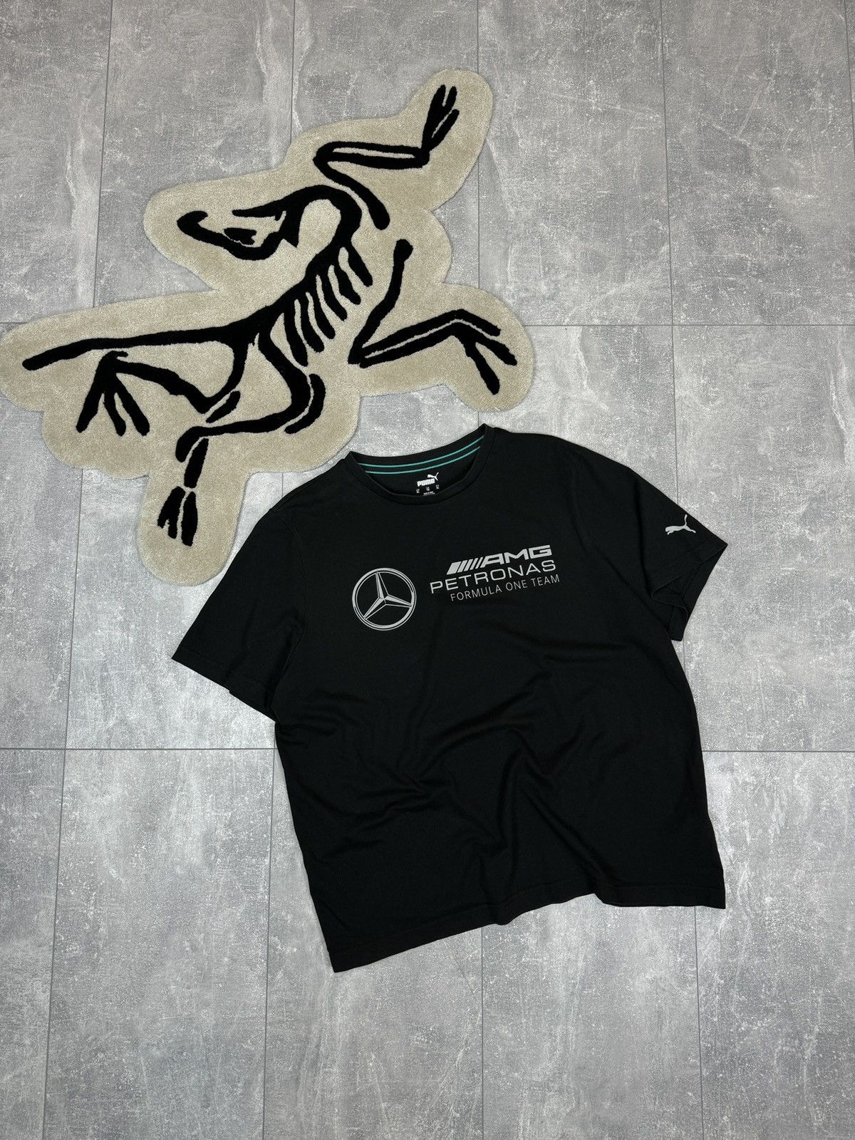 Mercedes-Benz × Puma Mens Vintage Puma Mercedes AMG Petronas T-shirt Size US XL / EU 56 / 4 - 1 Thumbnail
