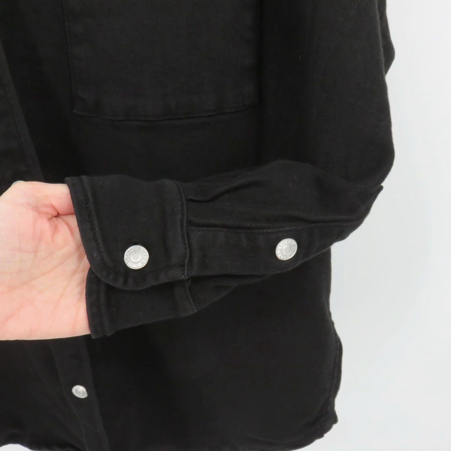 Frank & Eileen Frank & Eileen Shirt Jacket Mcloughlin Black Button Front Shacket Women XS/S Regular Jacket Size XS / US 0-2 / IT 36-38 - 4 Thumbnail