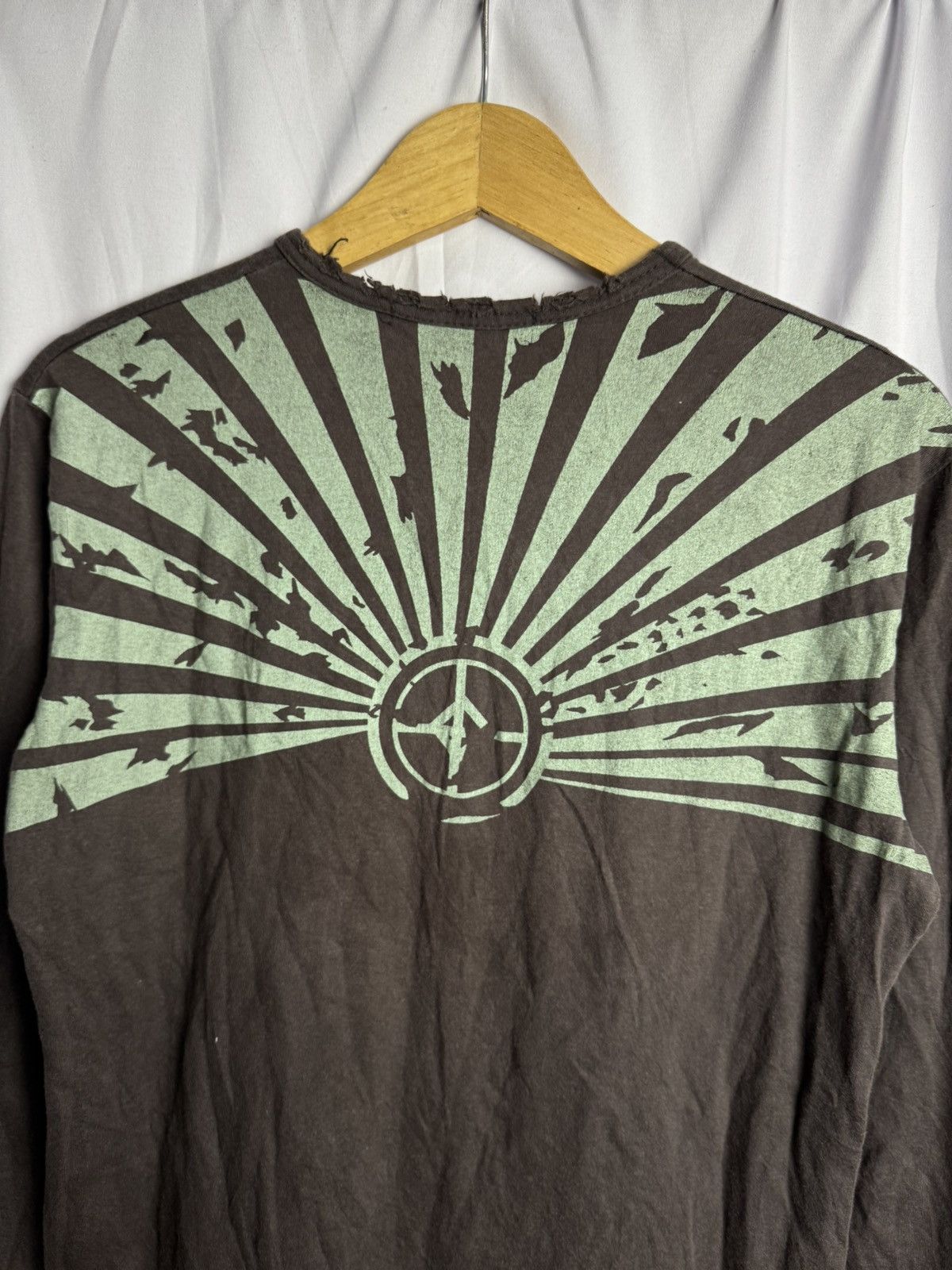 Japanese Brand Distressed Diesel Arabic Long Sleeve SS2005 Size US M / EU 48-50 / 2 - 4 Thumbnail