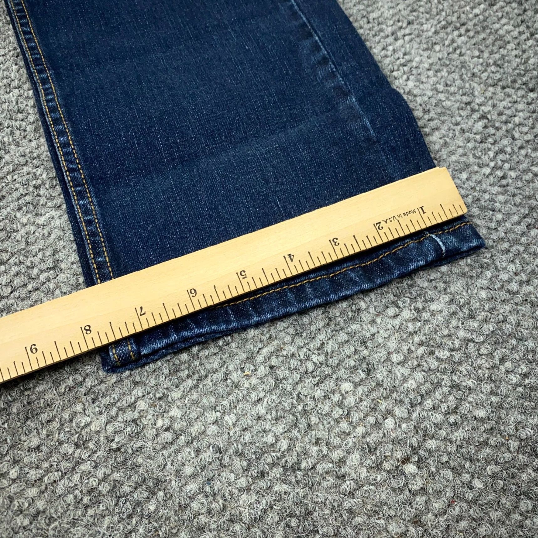 Levi's LEVI'S Jeans 505 Straight Men 30x31.5 Blue Stretch Denim Beltless Zip Regular Fit 5-Pocket" Size US 31 - 6 Thumbnail