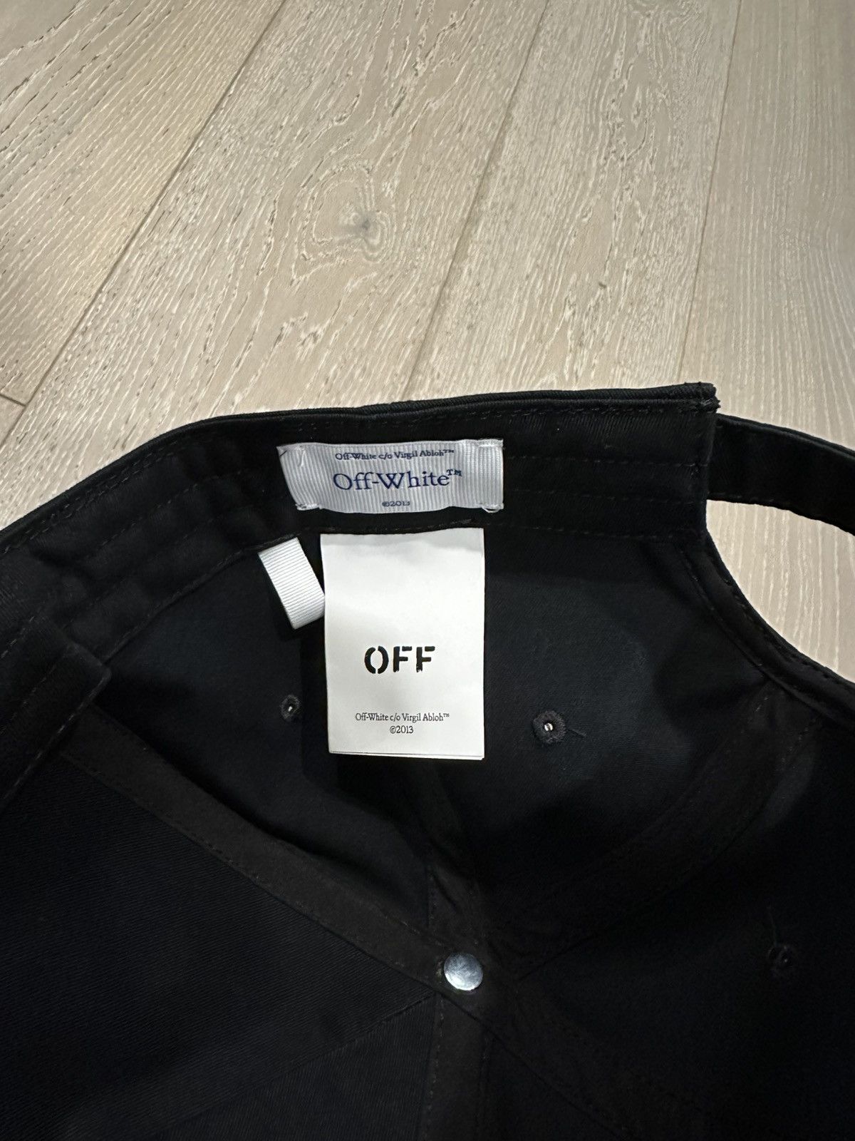 Off-White Off-White OW Drill Baseball Cap Black Size ONE SIZE - 4 Thumbnail
