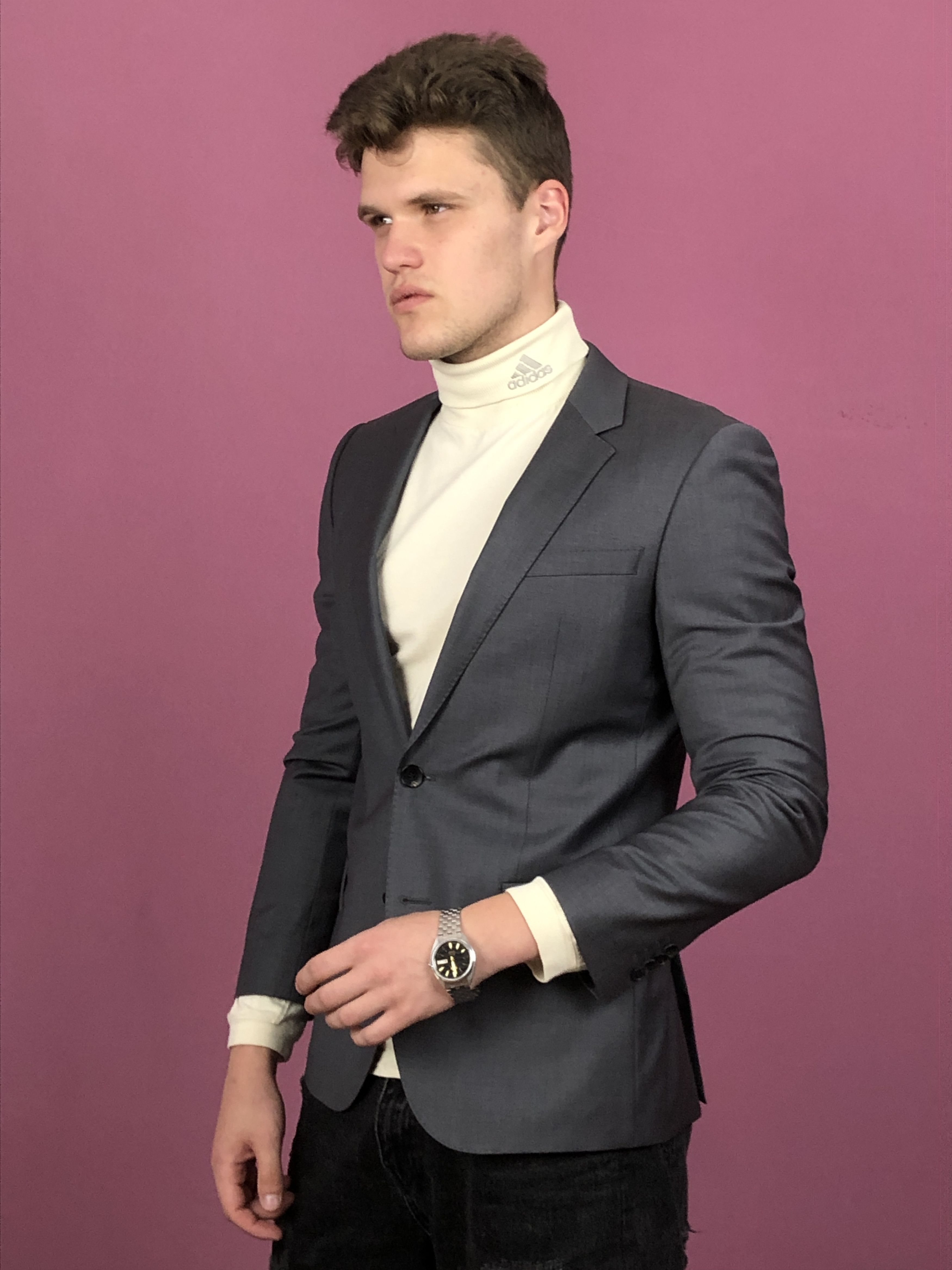 Designer × Hugo × Hugo Boss Hugo Boss Vintage Men's Suit Blazer - Size 36R / S Size 36R - 2 Thumbnail